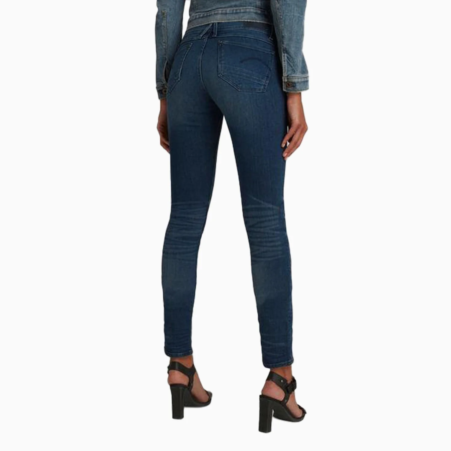Women's Lynn Mid Waist Skinny Denm Jeans - Image 3