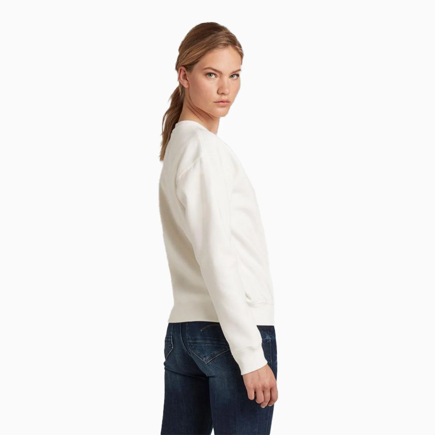 Women's Premium Core Raw Crew Neck Sweatshirt - Image 3