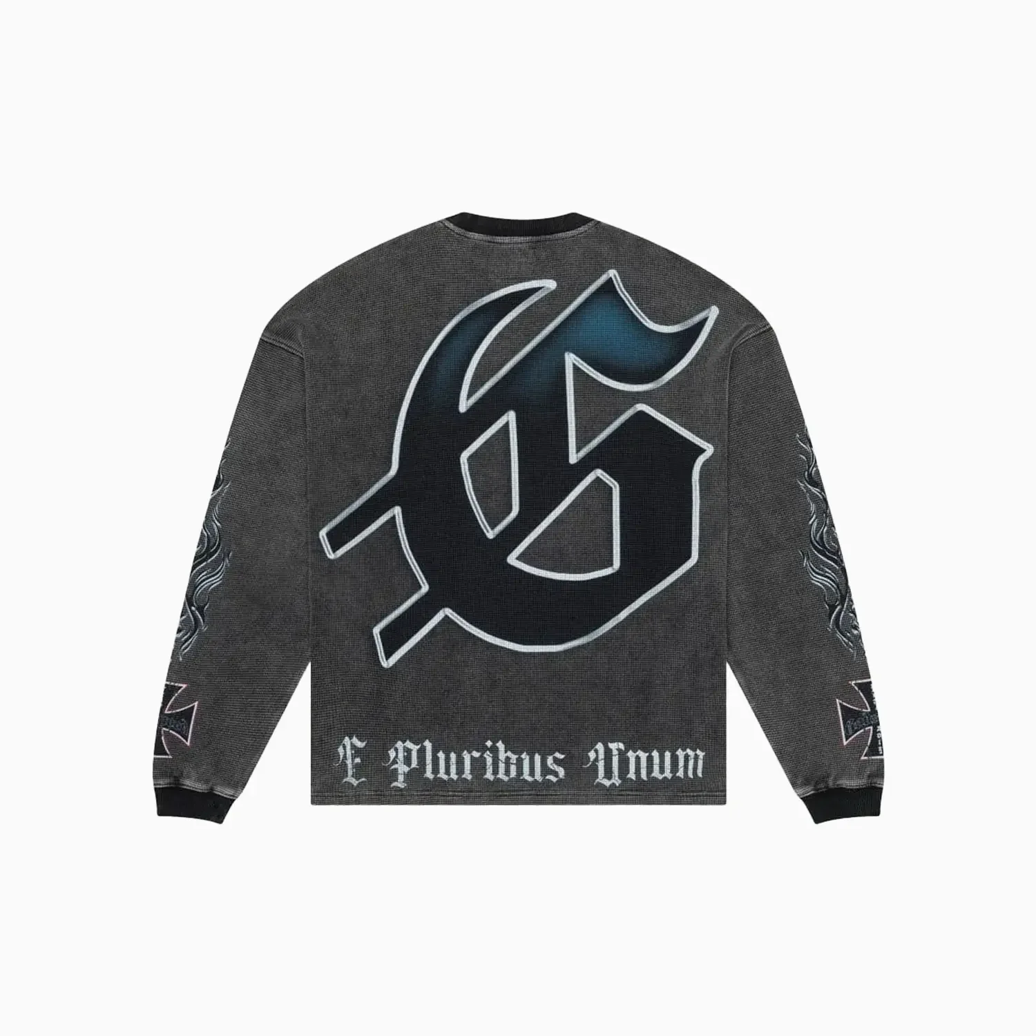 Men's Rocker Thermal Grey Wash Sweatshirt - Image 2