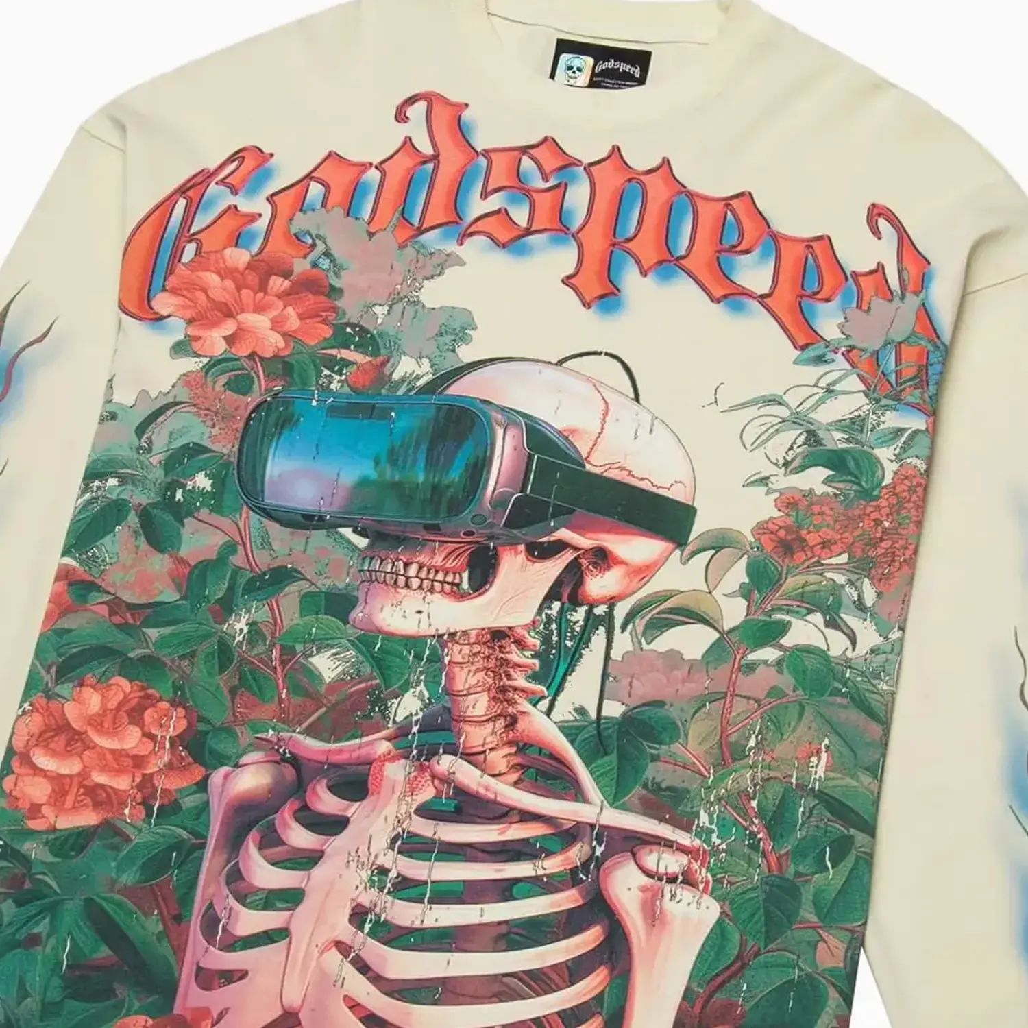 Men's Vision Flowers Long Sleeve Sweatshirt - Image 3