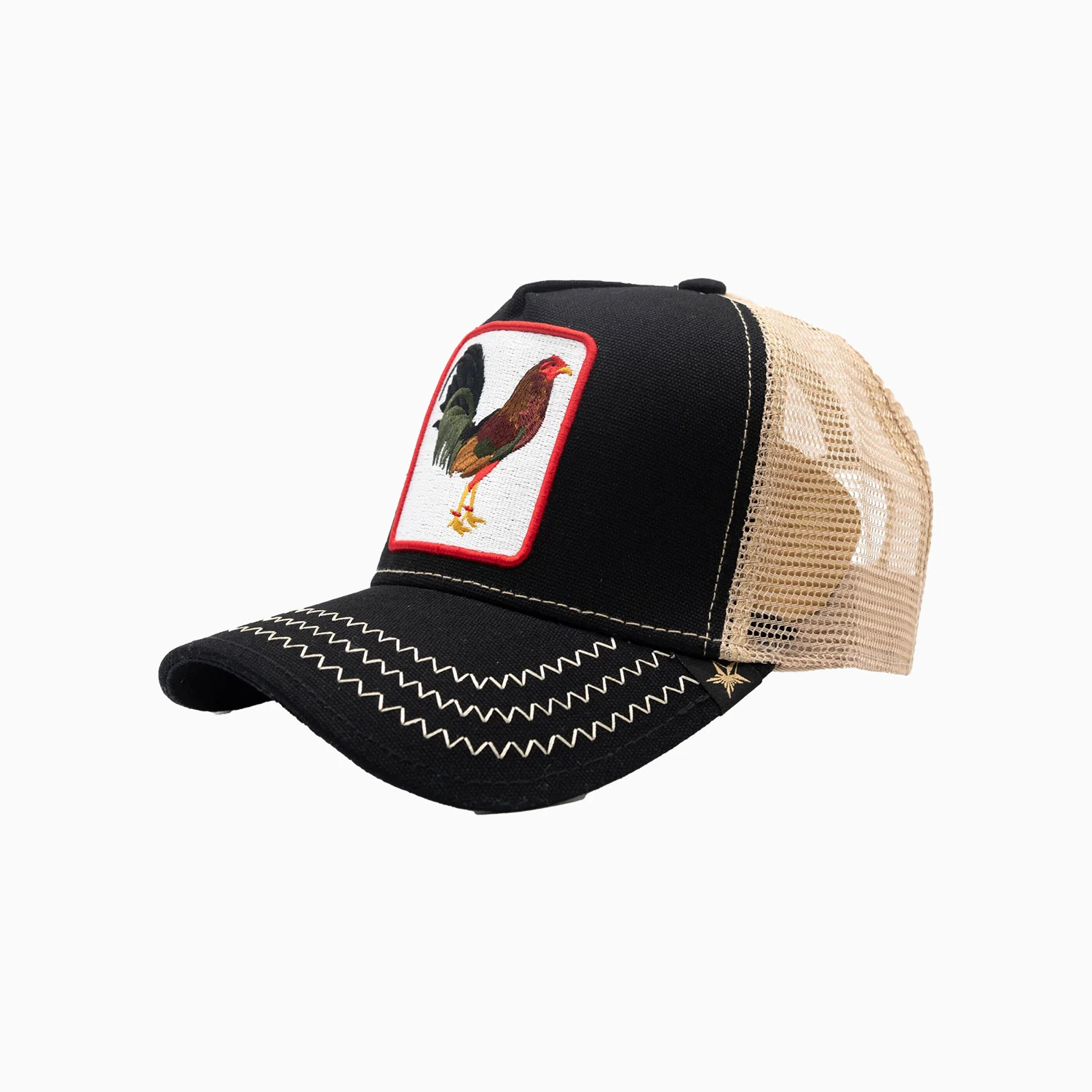 The Rooster Black Trucker Hat - Image 2
