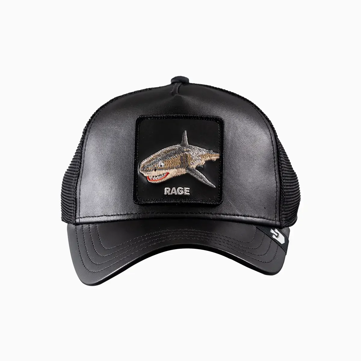 RAGE Leather Shark Trucker Hat