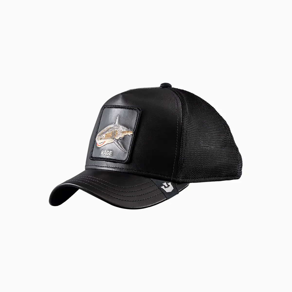 RAGE Leather Shark Trucker Hat - Image 4