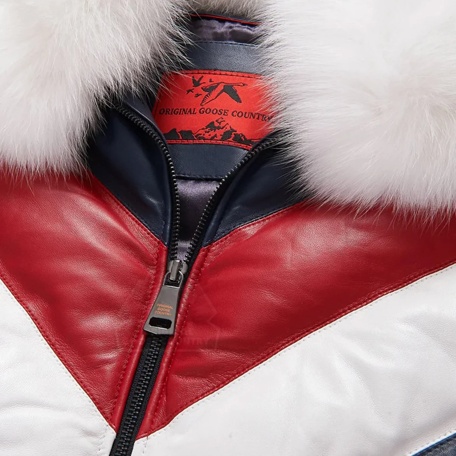 Men's Bomber Fur Jacket - Image 3