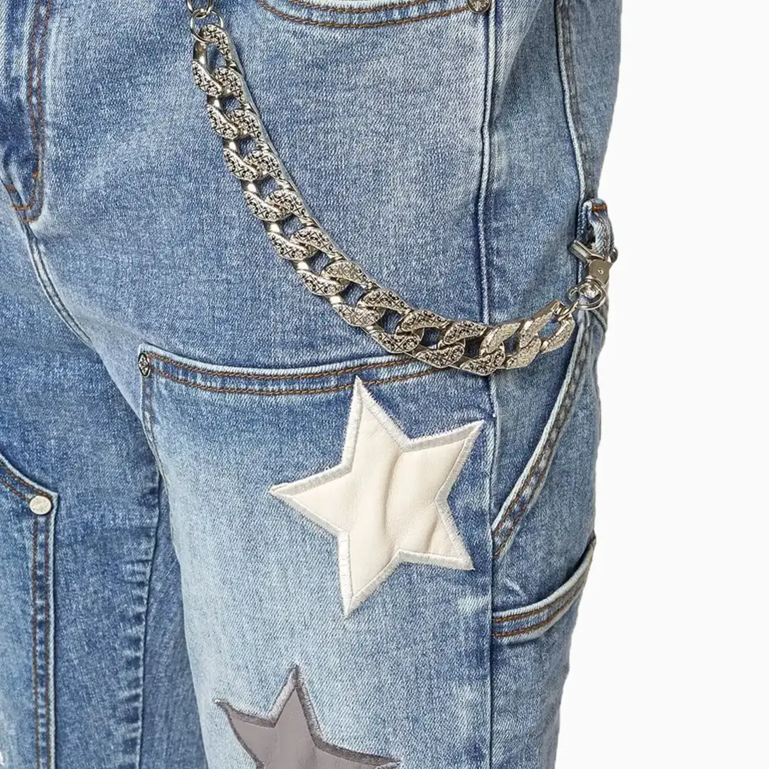 Men's Vintage Stars Denim Pant - Image 7
