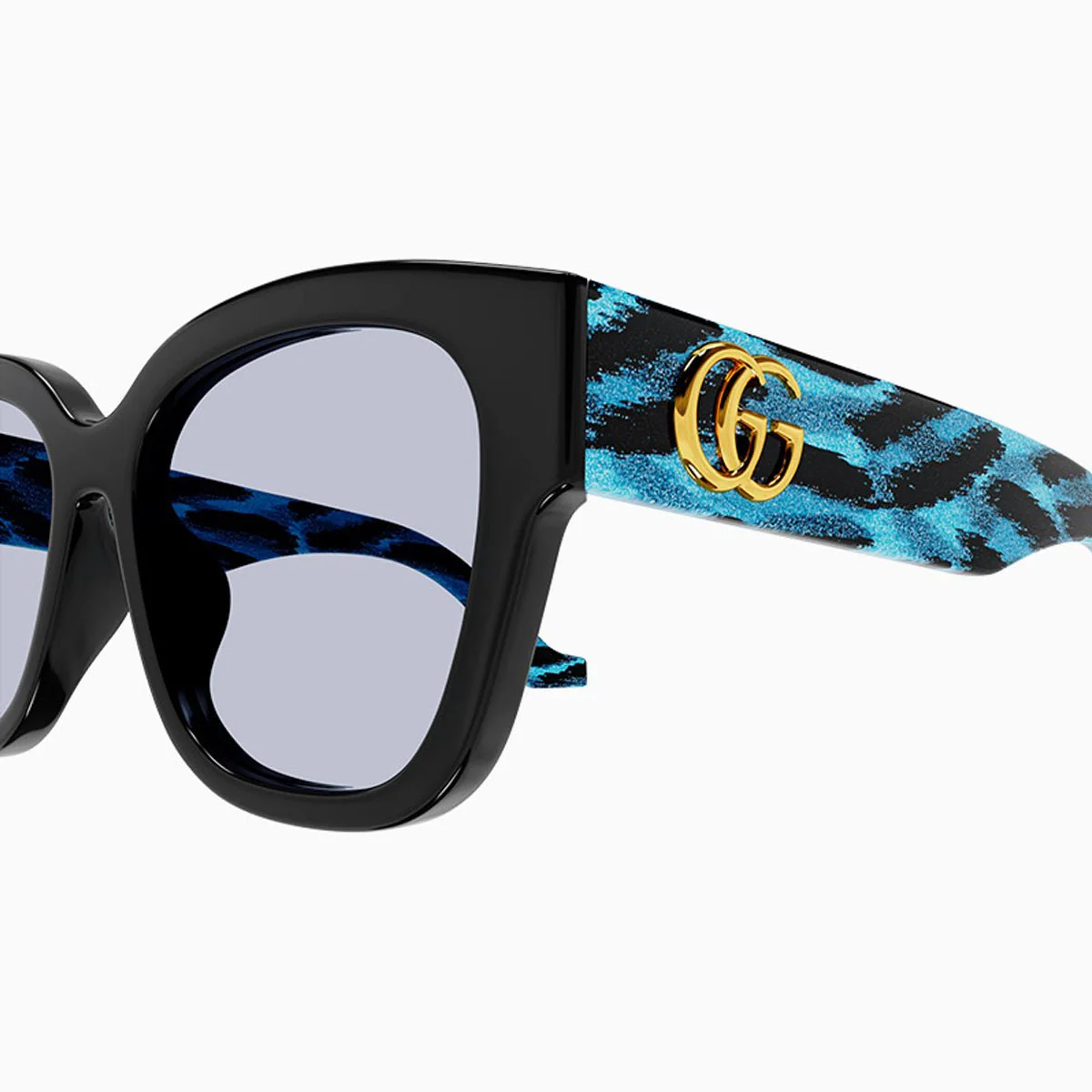 Women's GG Black Violet Sunglasses - Image 5