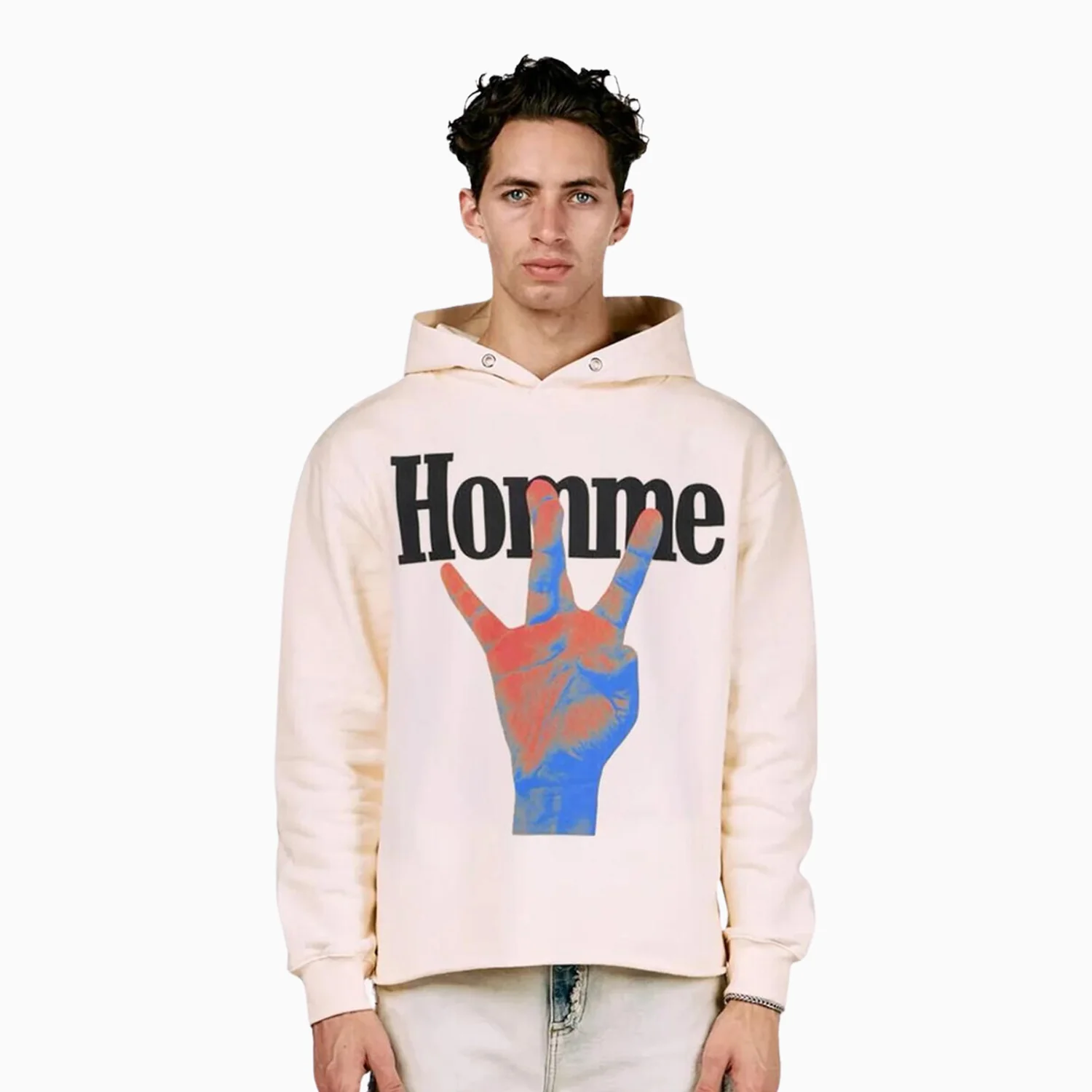 Men's Twisted Fingers Infrared Pull Over Hoodie