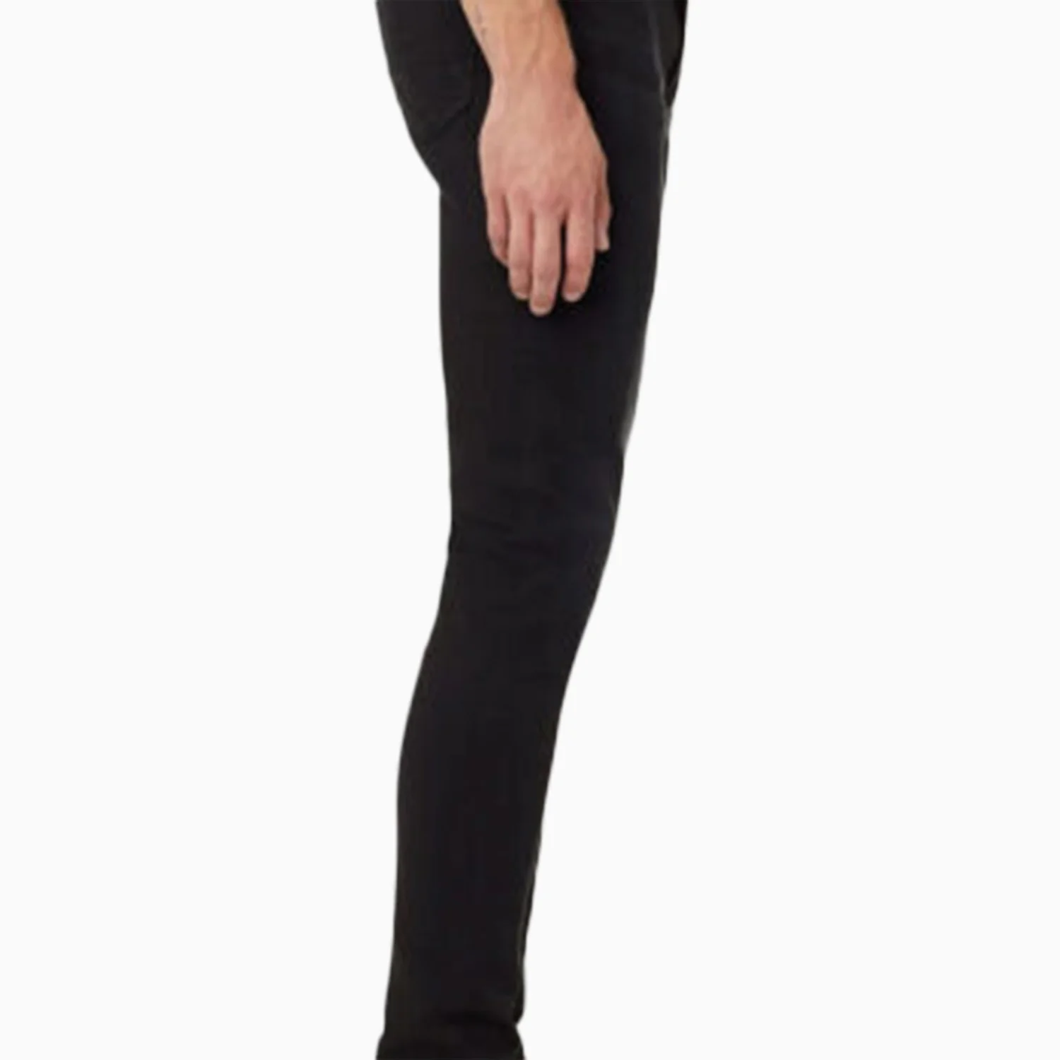 Men's Zack Skinny Zip Fly Jeans Pant In Black - Image 2