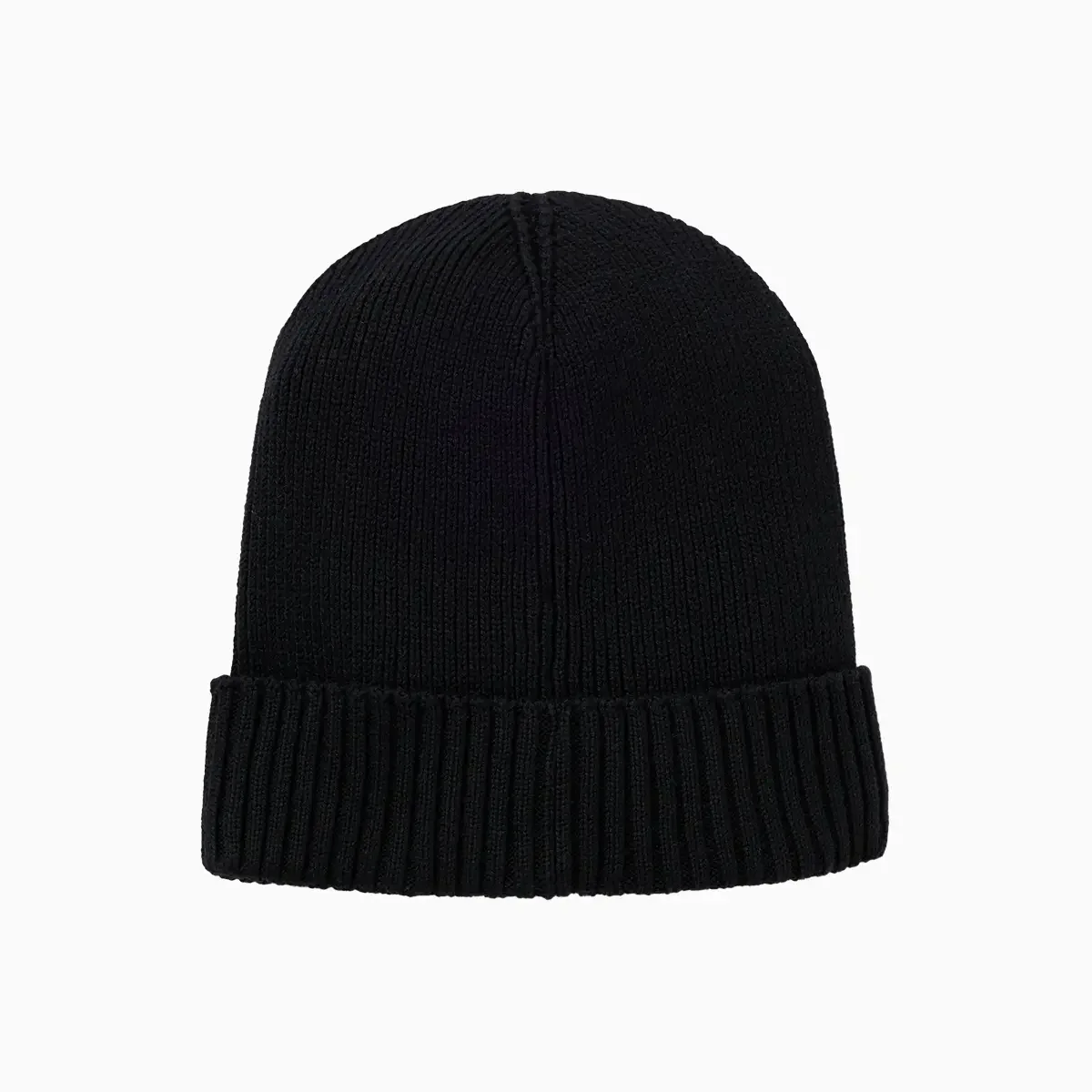 Logo Detail Beanie Hat in Cotton and Virgin Wool - Image 2