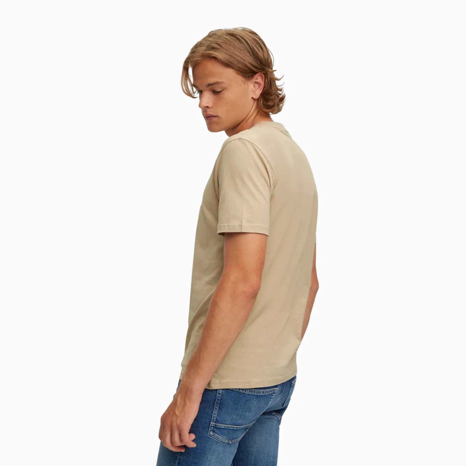 Men's Cotton Jersey Crew Neck T Shirt - Image 2