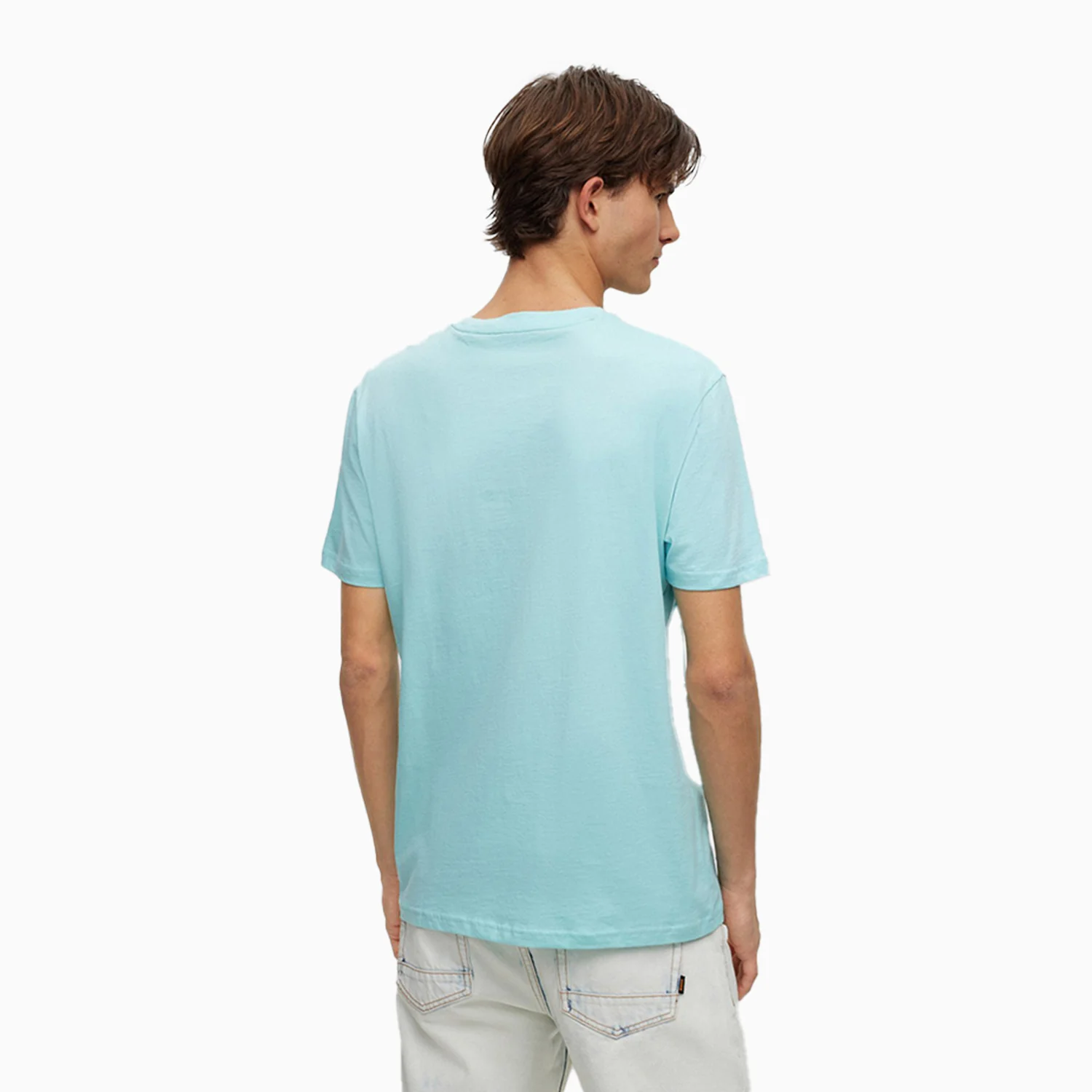 Men's Cotton Jersey Crew Neck T Shirt - Image 2