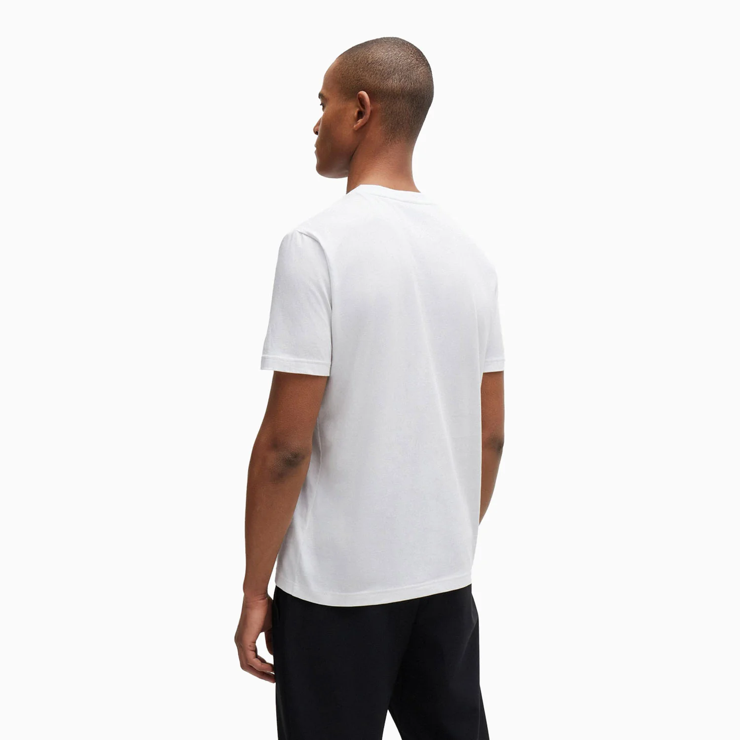 Men's Cotton Jersey Regular Fit T-Shirt With Mesh Logo - Image 3