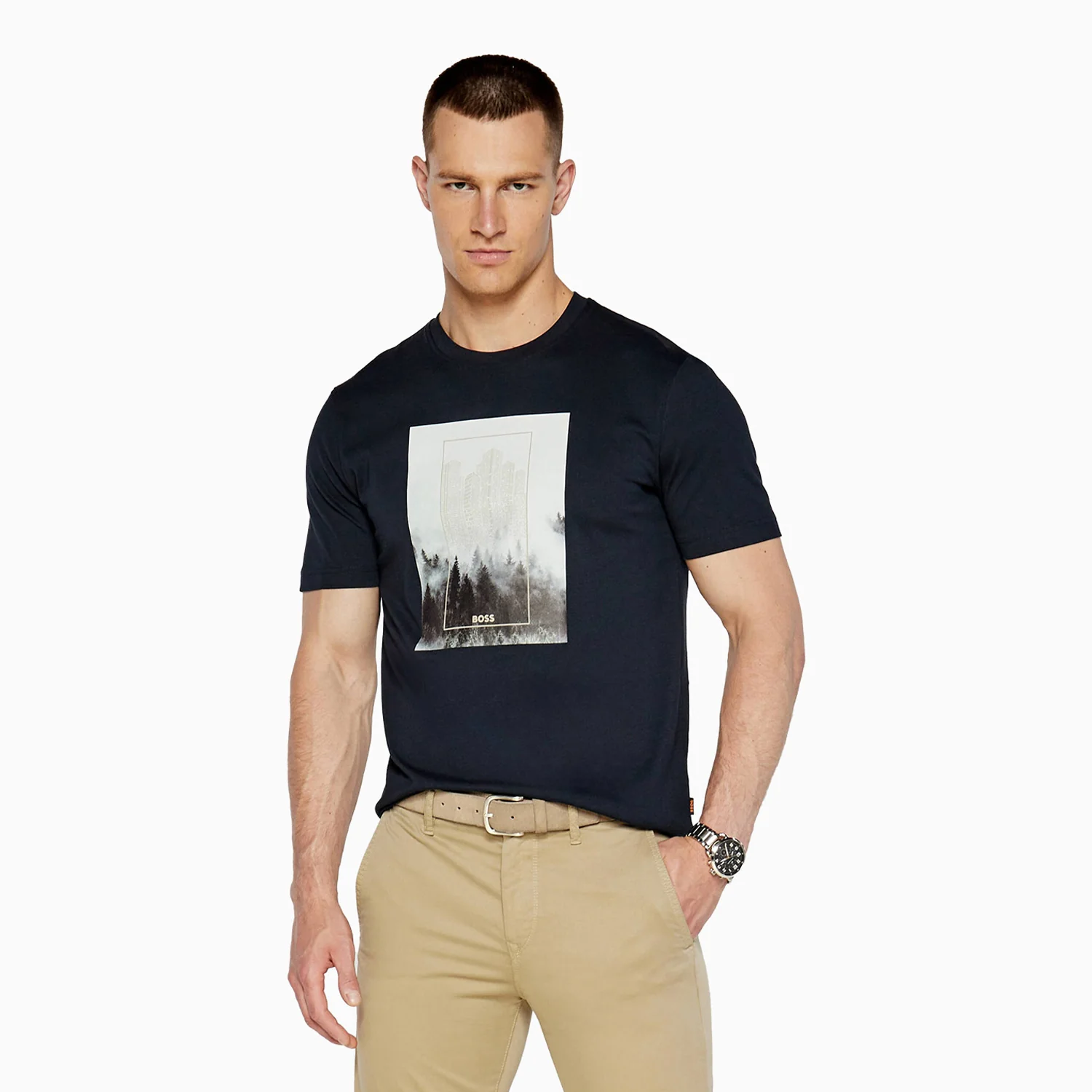Men's Cotton Jersey Regular Fit T-Shirt With Seasonal Graphic Print
