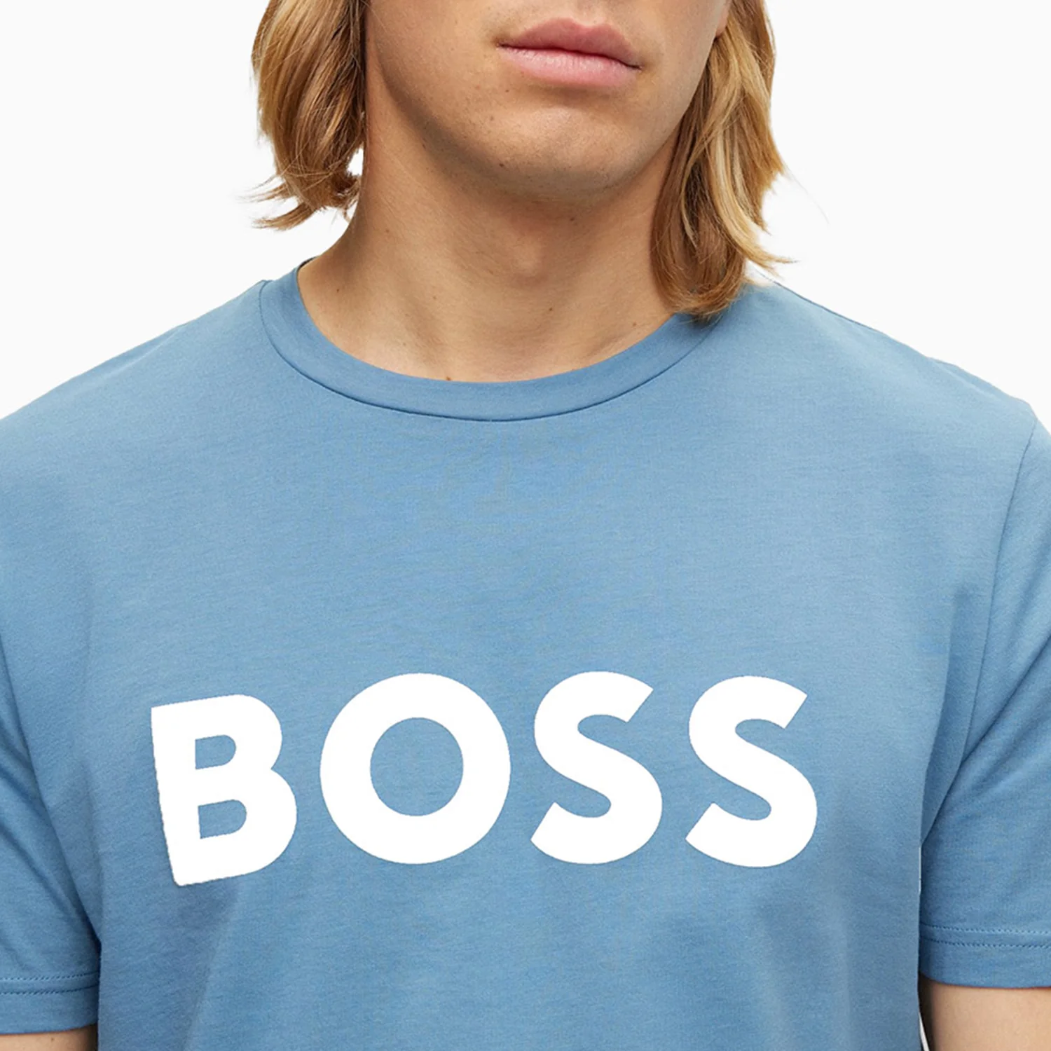 Men's Cotton Jersey T-Shirt  With Rubber Print Logo - Image 3