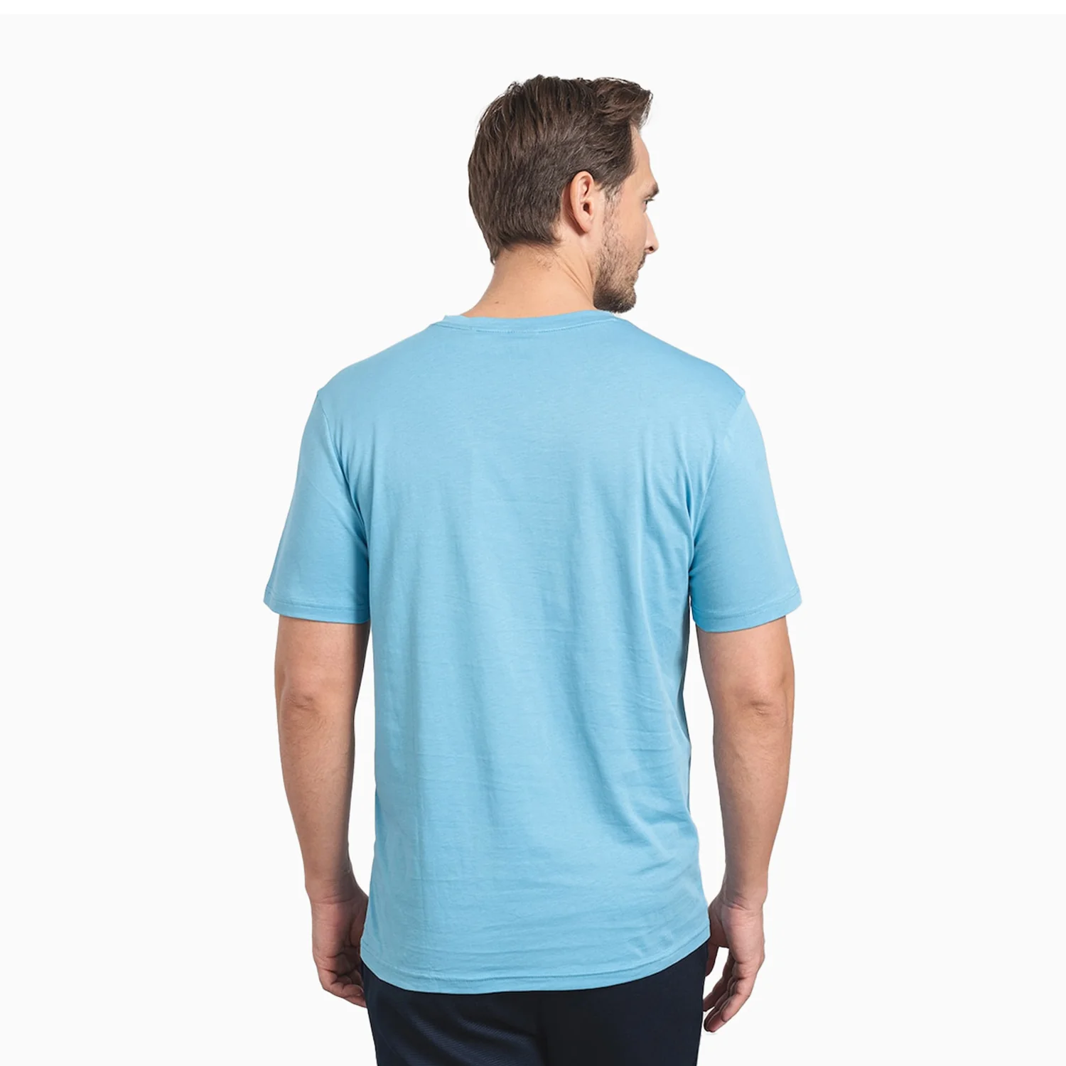 Men's Cotton Jersey T Shirt With Rubber Print Logo - Image 2