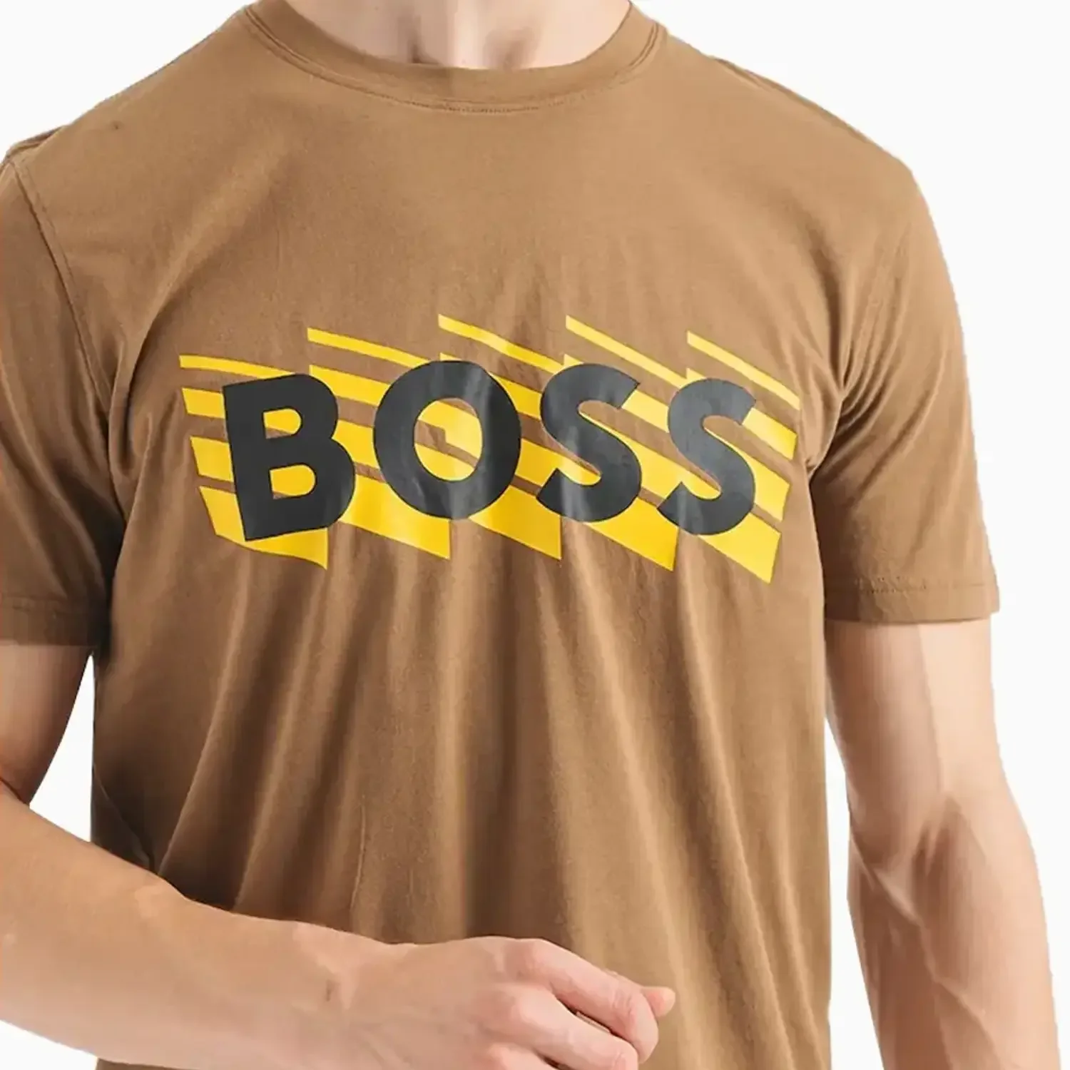 Men's Cotton Jersey T-Shirt  With Rubber Print Logo - Image 3