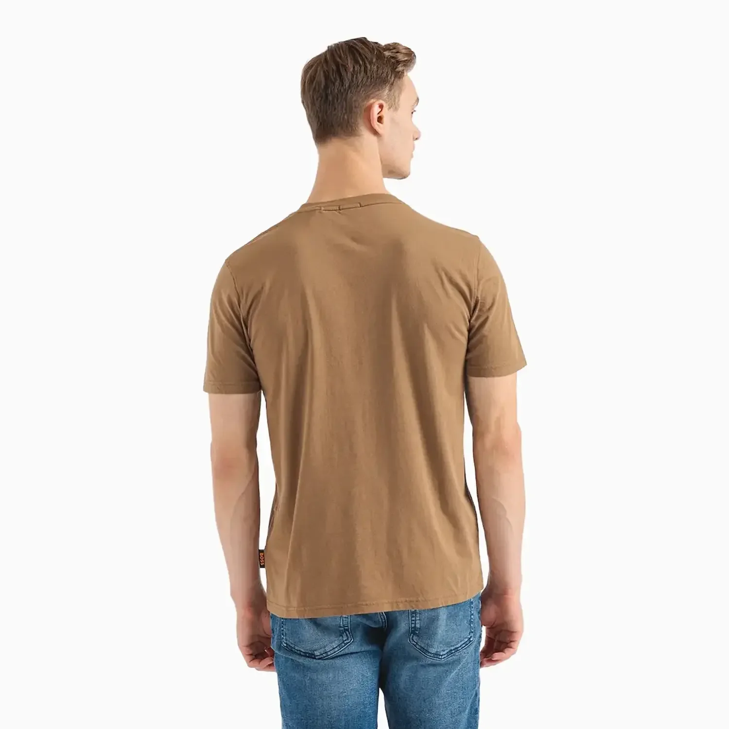 Men's Cotton Jersey T-Shirt  With Rubber Print Logo - Image 4