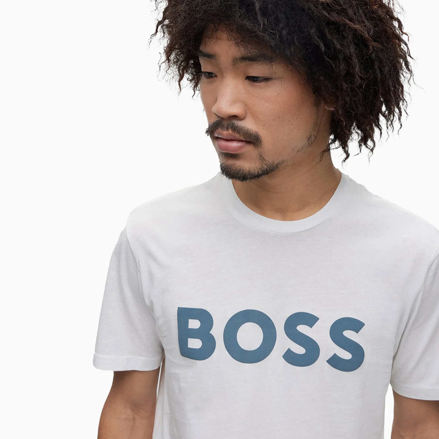 Men's Cotton Jersey With Rubber Print Logo T Shirt - Image 4