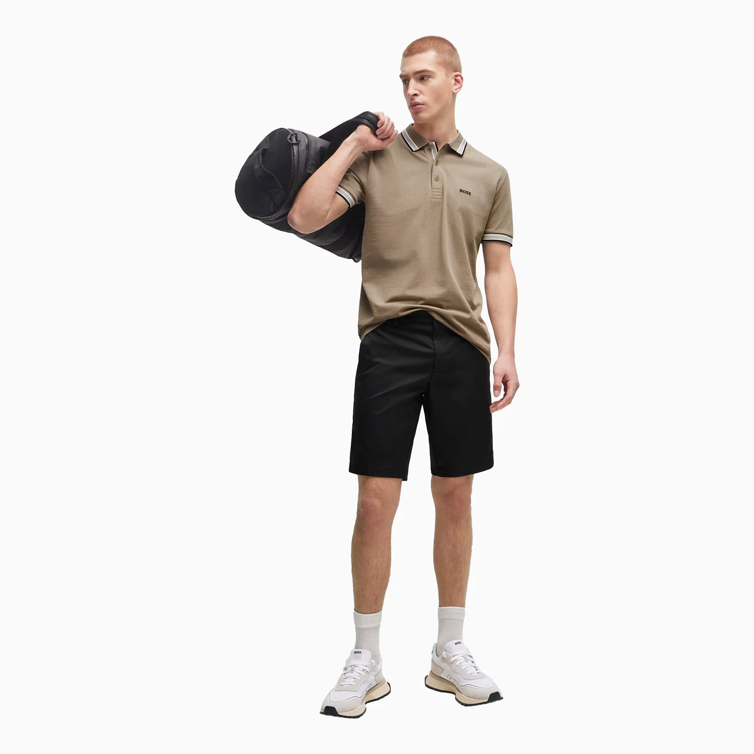 Men's Cotton-Pique Polo Shirt With Contrast Logo - Image 5