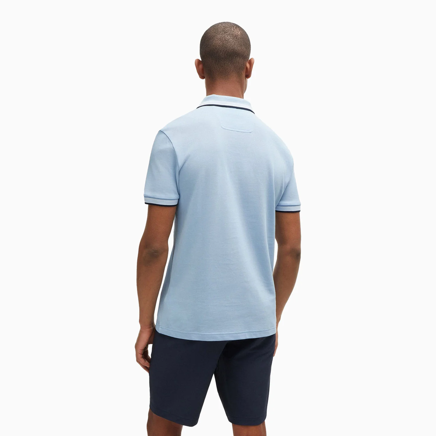 Men's Cotton-Pique Polo Shirt With Contrast Logo - Image 3