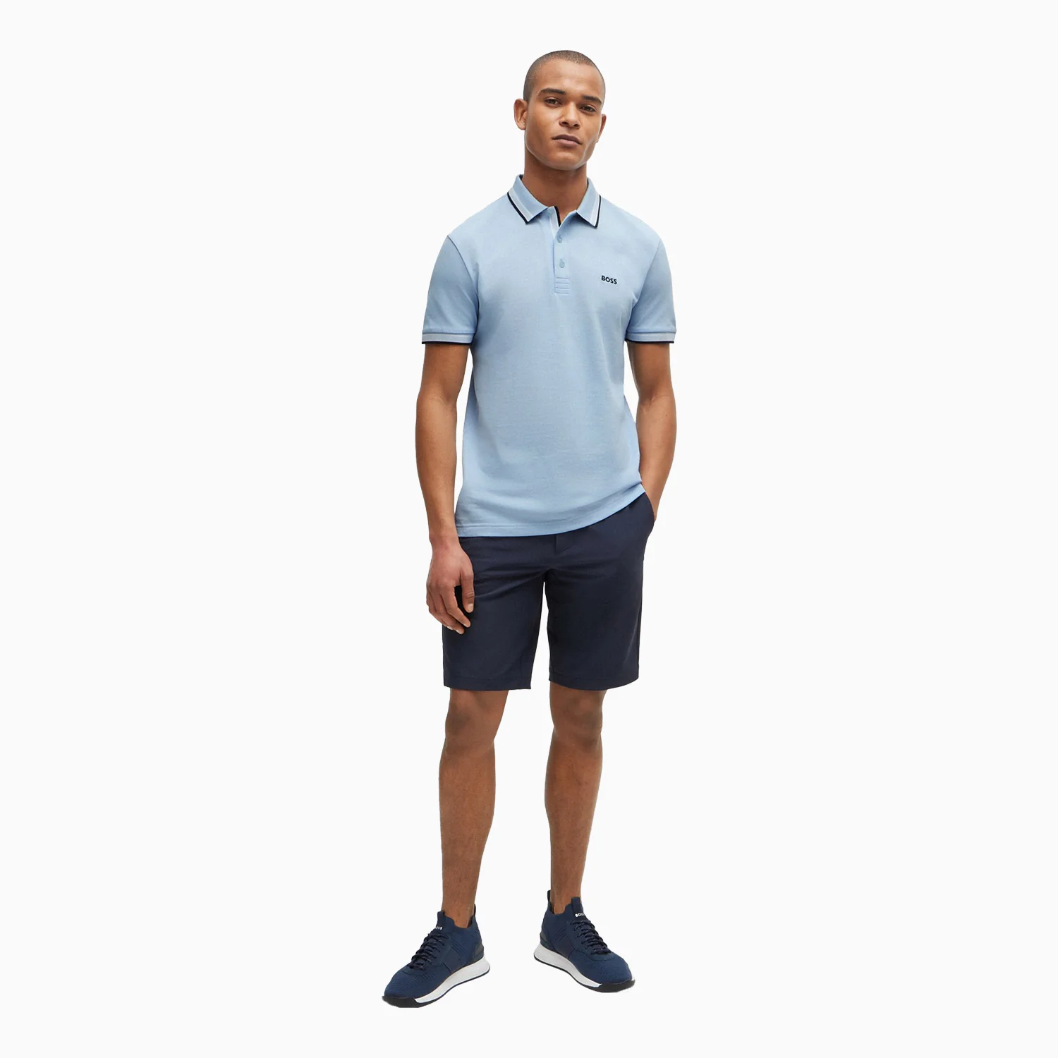 Men's Cotton-Pique Polo Shirt With Contrast Logo - Image 5