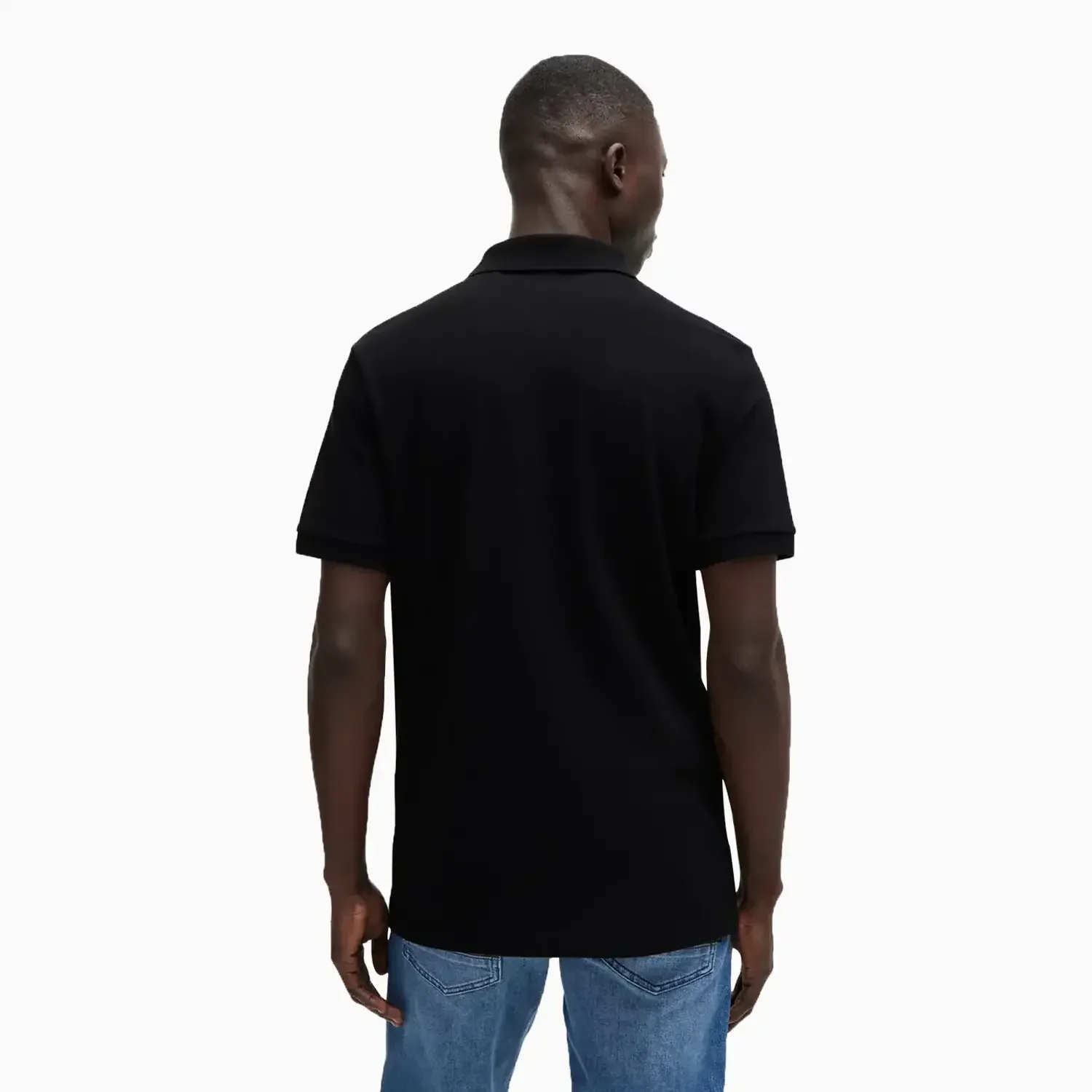 Men's Extra Slim Fit Stretch Polo Shirt With Logo Tape - Image 3