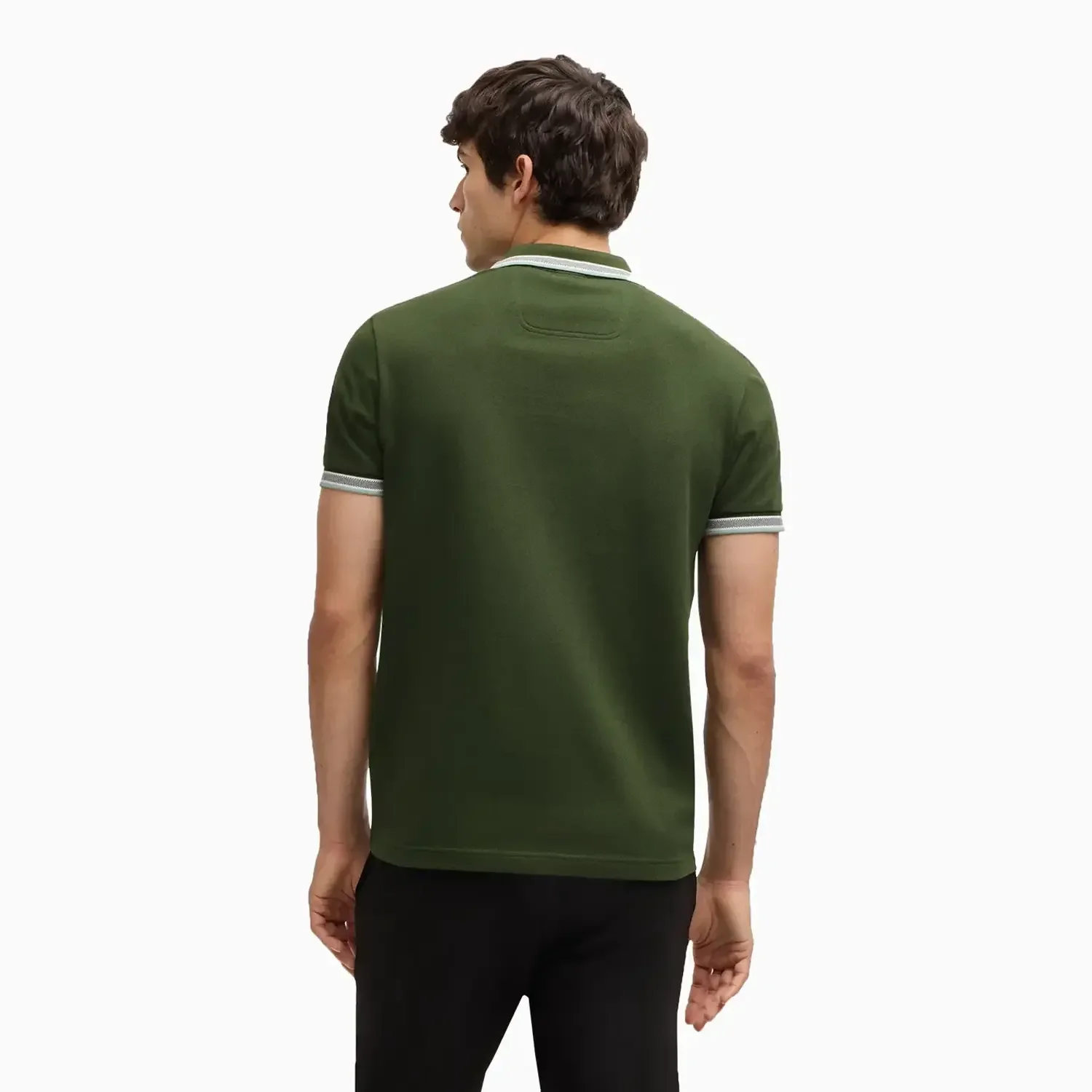 Men's Polo Shirt With Contrast Logo Details - Image 3