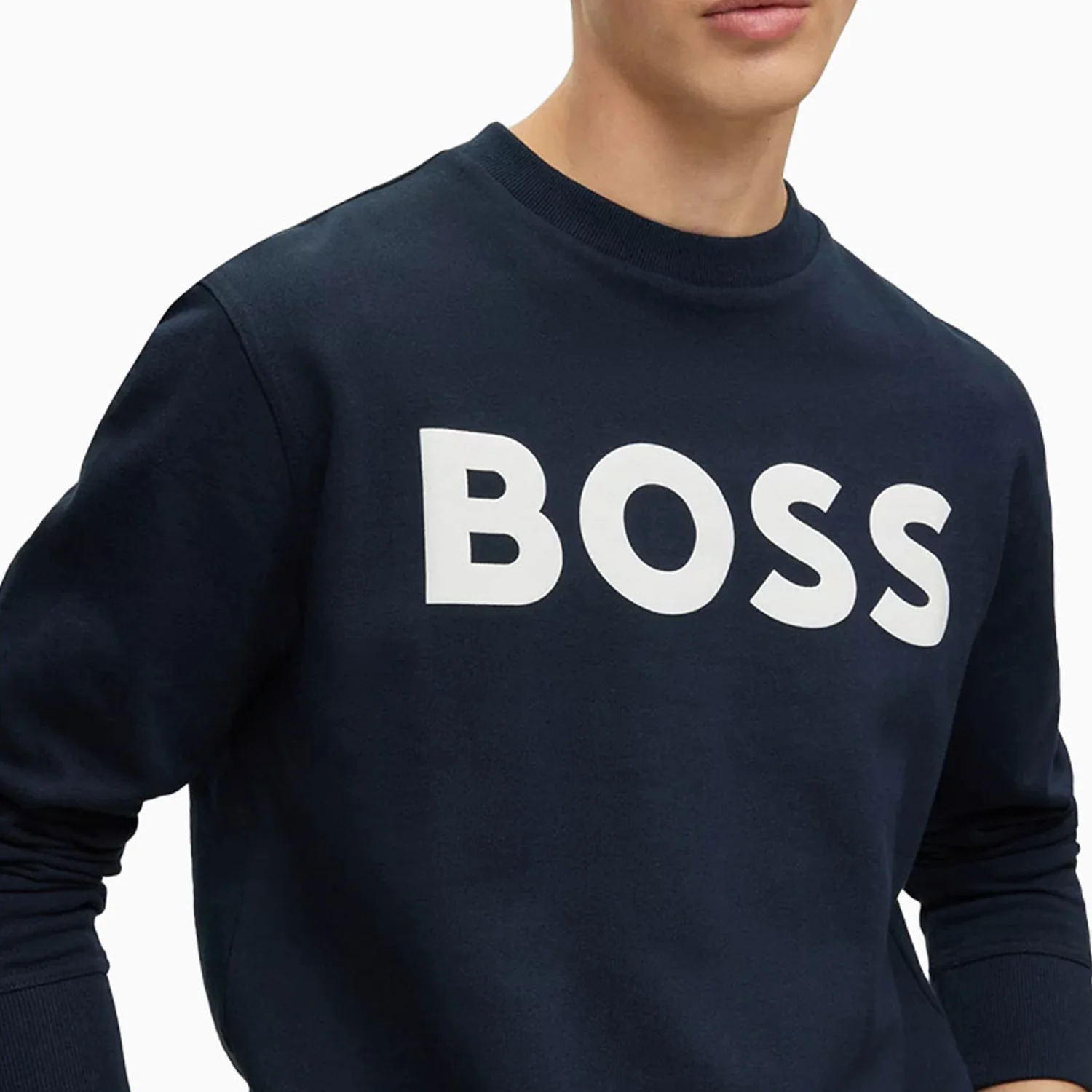 Men's Relaxed-Fit Cotton-Terry Sweatshit With Rubber Print Logo - Image 4
