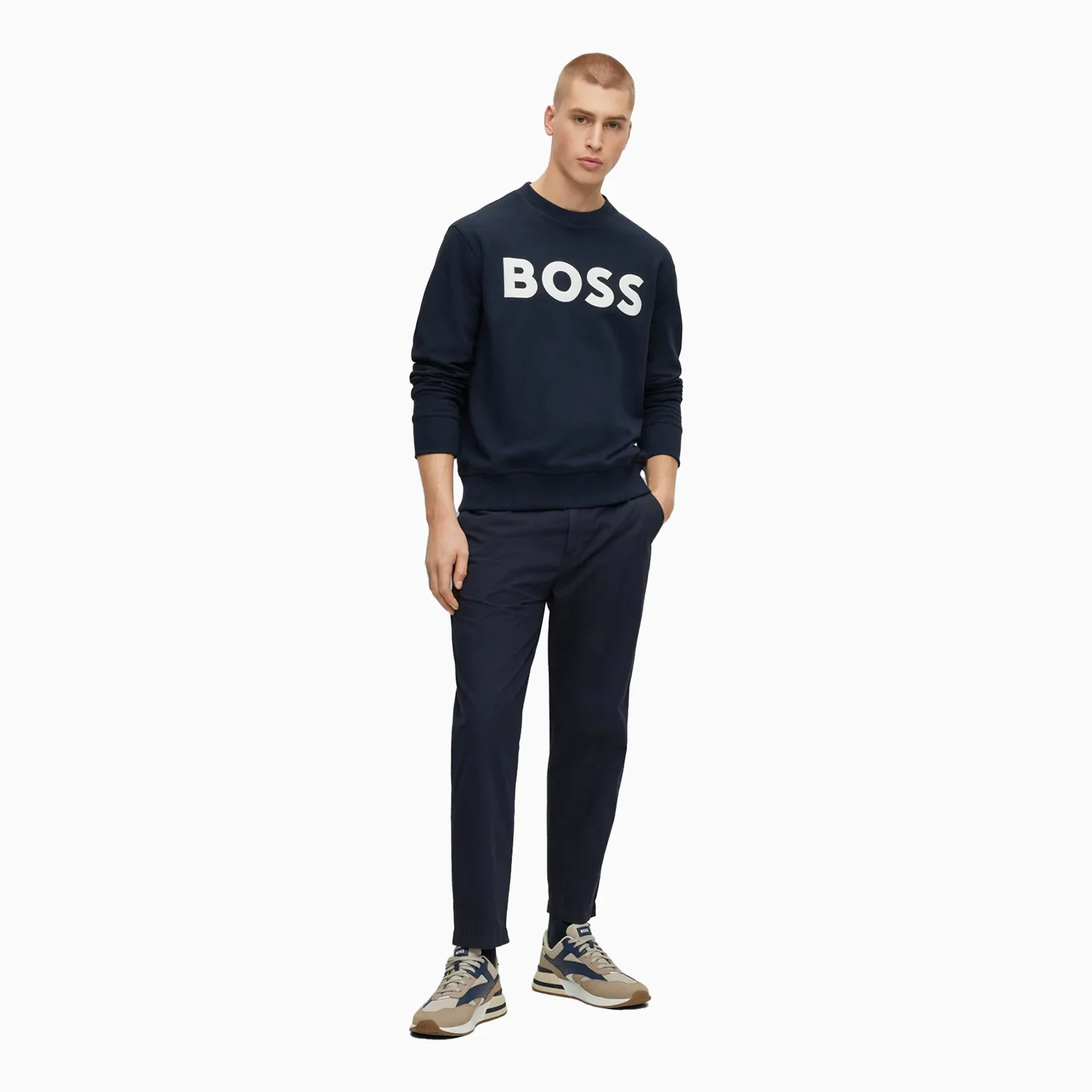 Men's Relaxed-Fit Cotton-Terry Sweatshit With Rubber Print Logo - Image 5