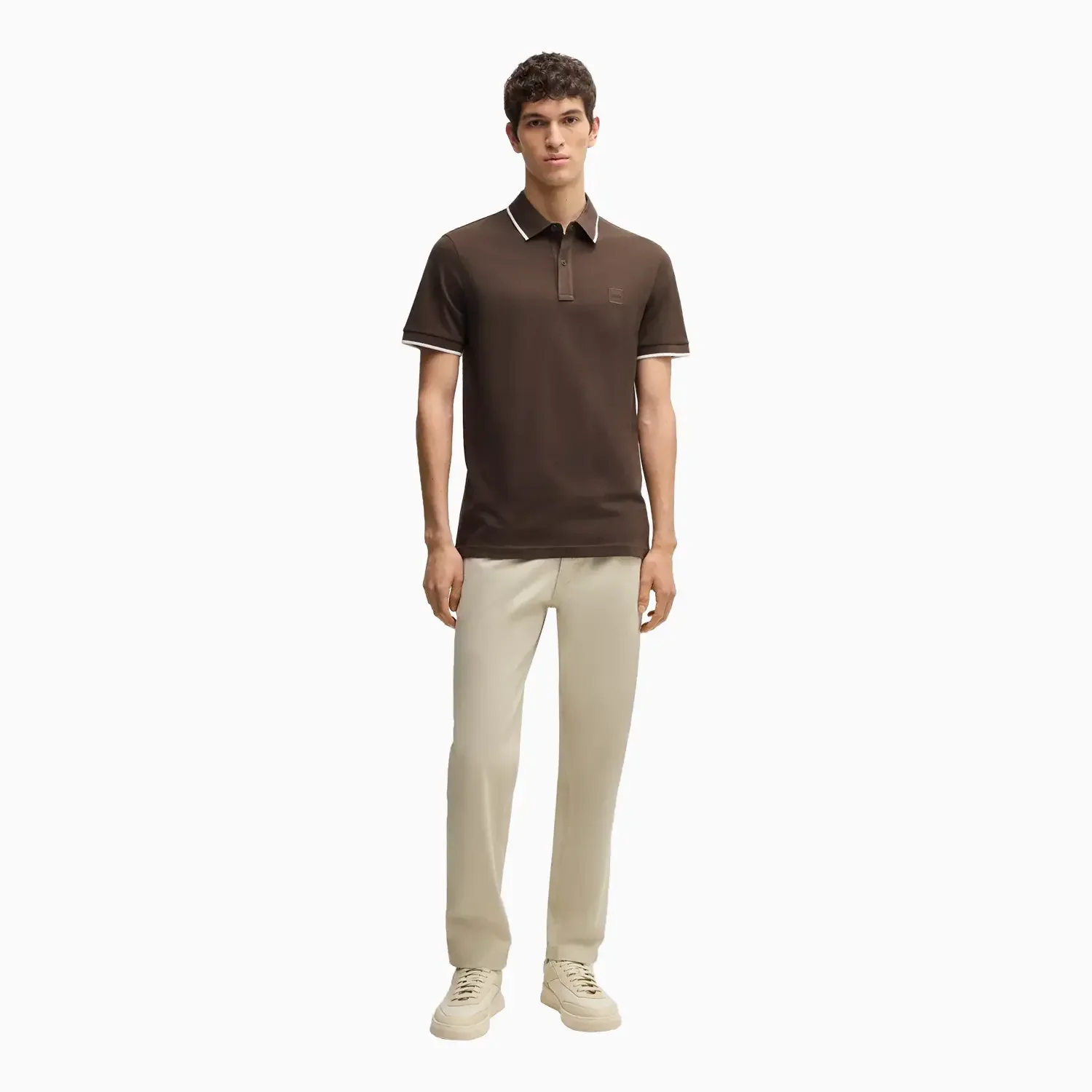 Men's Slim Fit Polo Shirt-In Stretch Cotton - Image 4