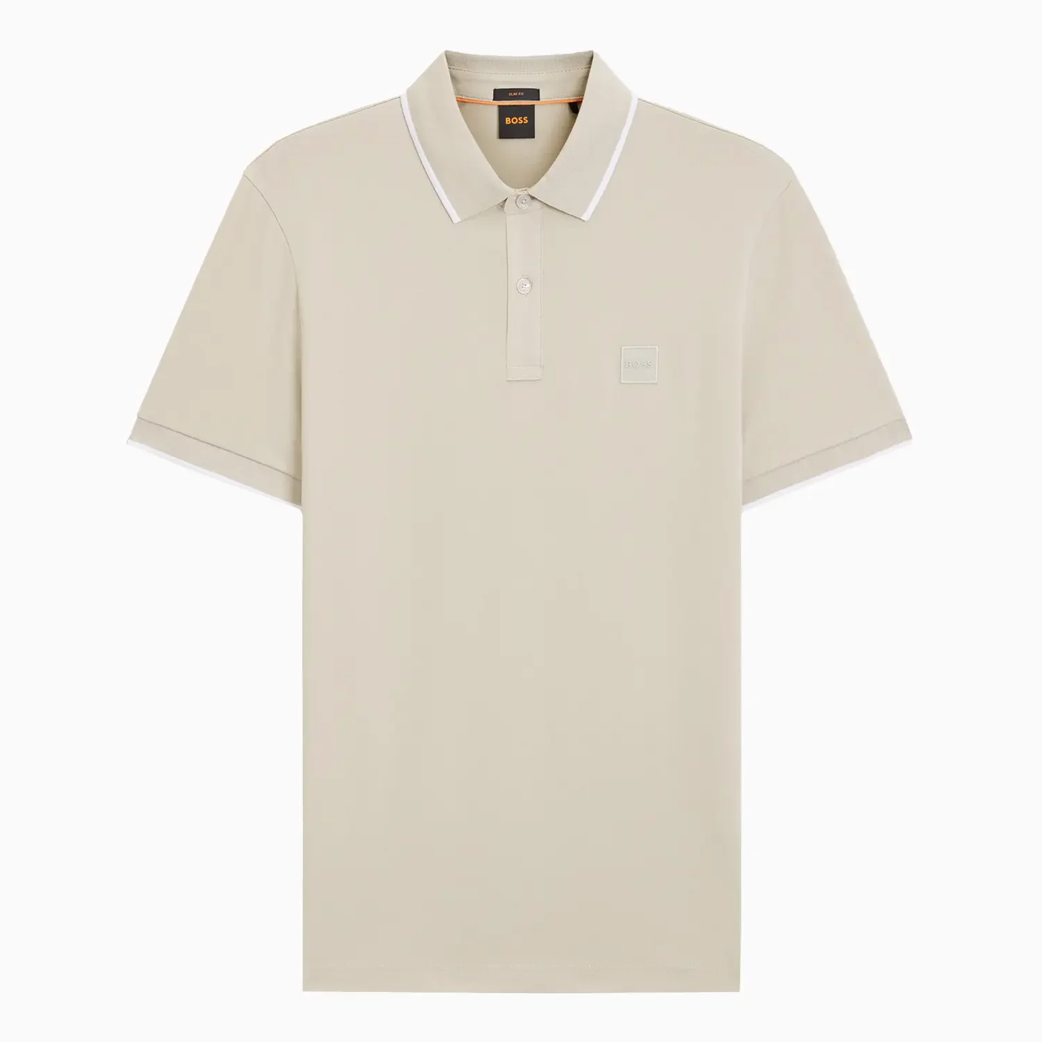 Men's Slim Fit Polo Shirt in Stretch-Cotton Piqué - Image 2