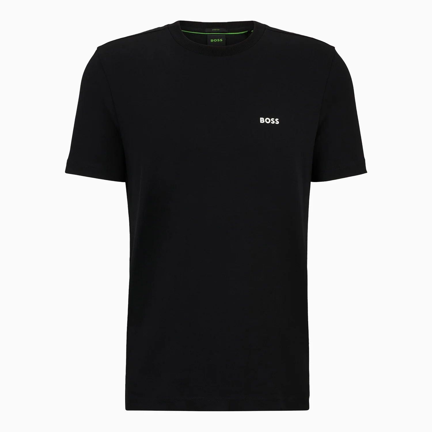 Men's Stretch Cotton Regular Fit T-Shirt With Contrast Logo - Image 2