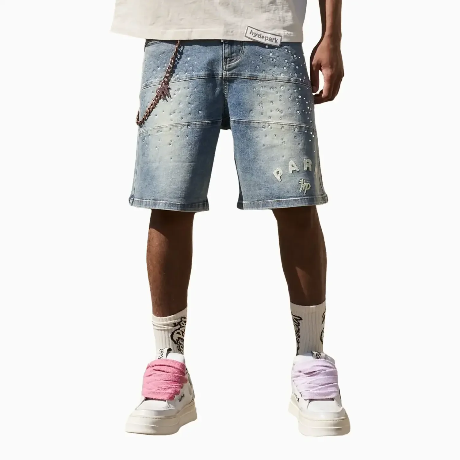 Men's Studded Park Velocity Denim Short - Image 3