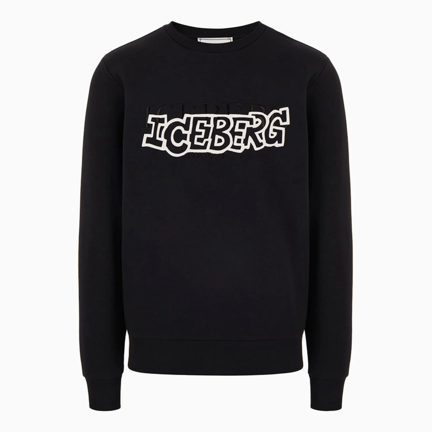 Men's Crew Neck Sweatshirt With Institutional And Cartoon Logo - Image 5