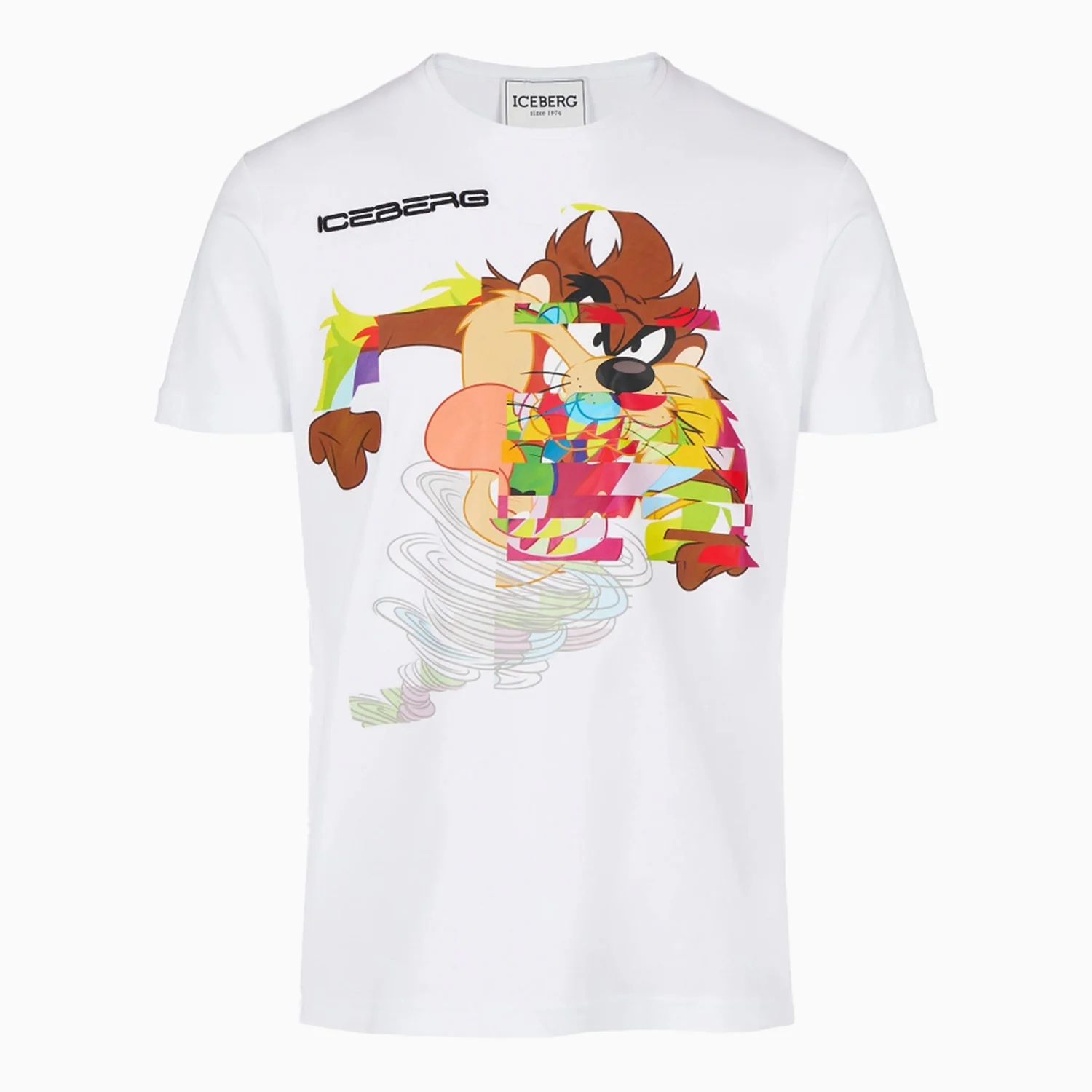 Men's White Taz T Shirt With Iceberg Logo - Image 5