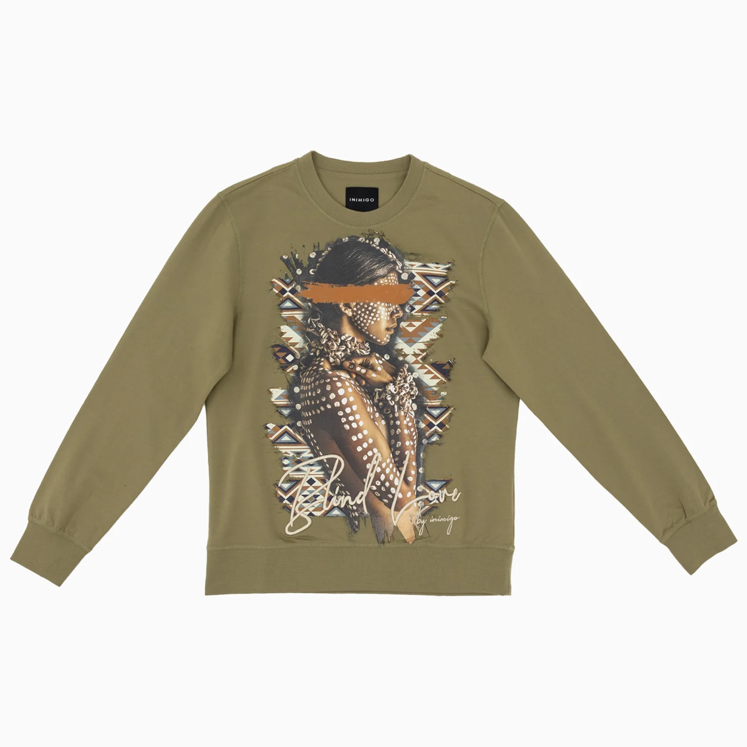 Men's Tribal Blind Love Crew Neck Sweatshirt - Image 2