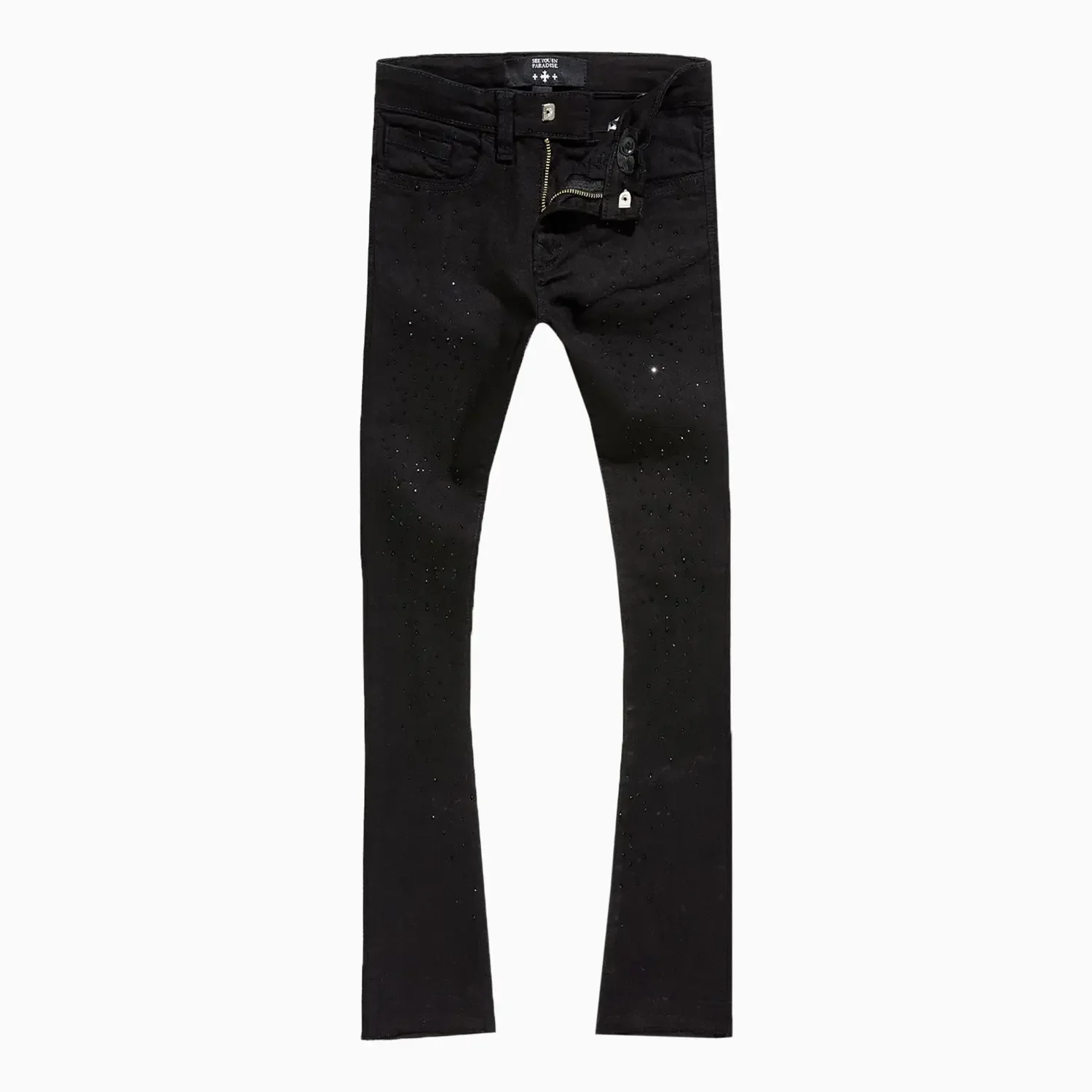 Kid's Super Skinny Stacked Starry Night Denim Pant