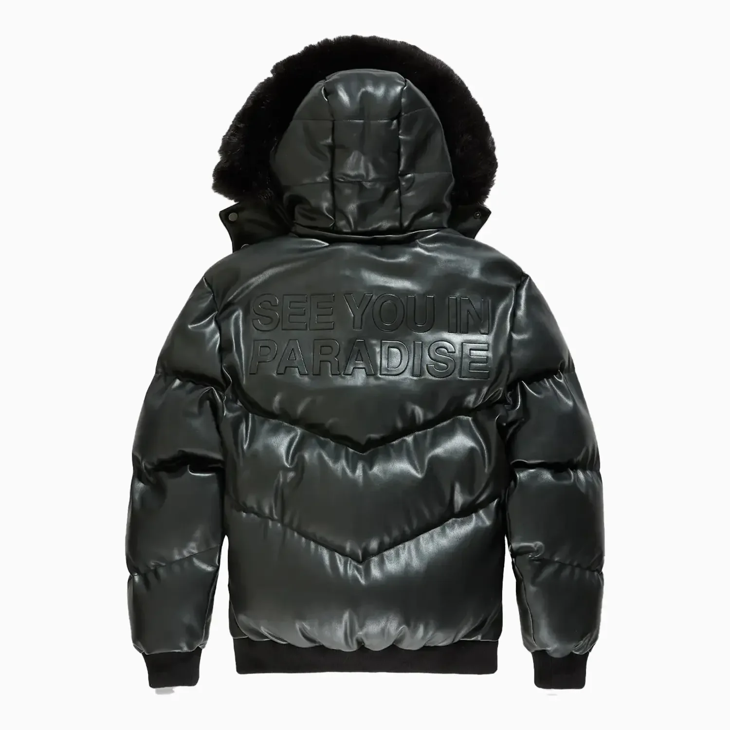 Kid's SYIP Pu Puffer With Emboss Jacket - Image 2