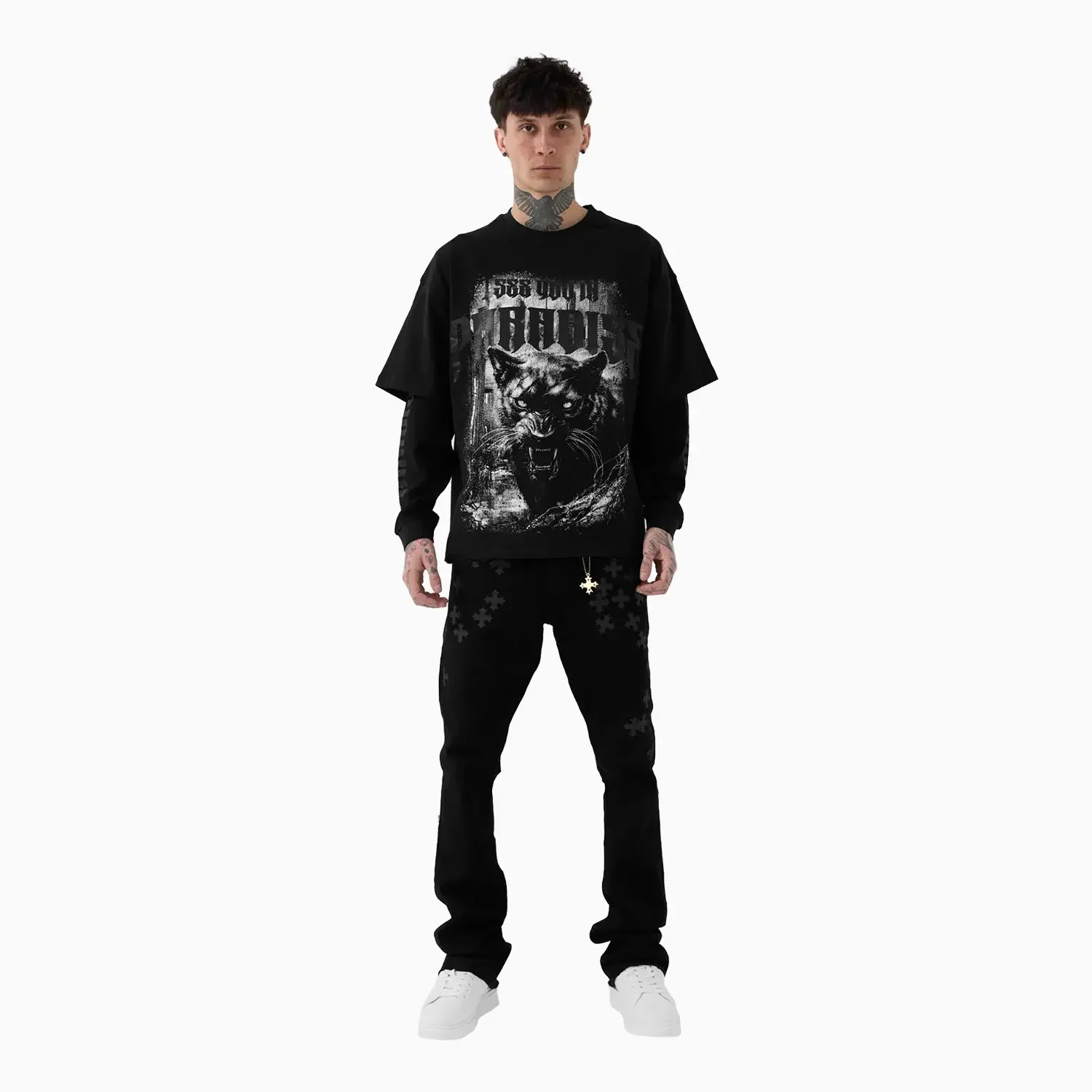 Men's Blood Sport Waffle Thermal T-Shirt - Image 4