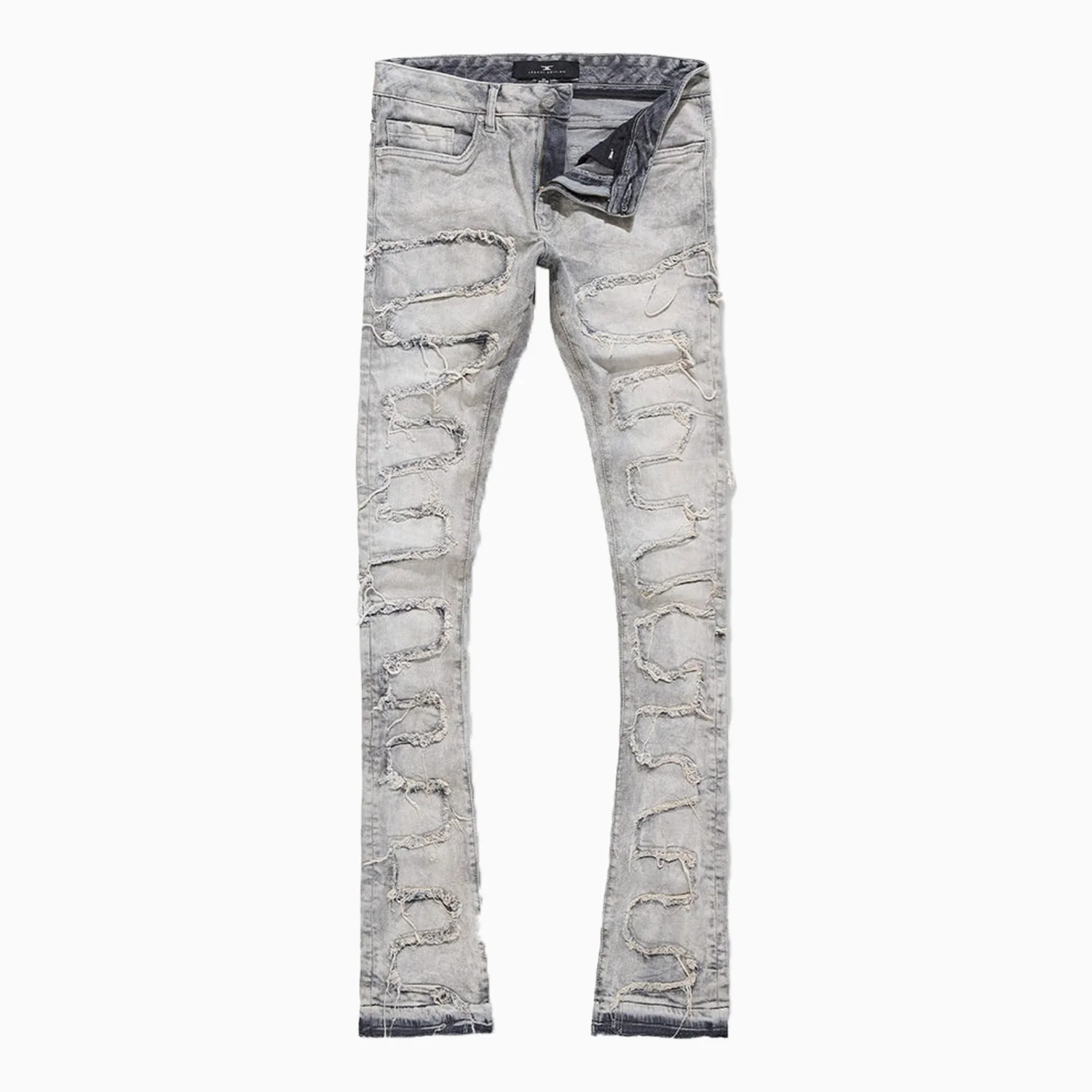 Men's Martin Stacked Python Skinny Denim Pant - Image 2