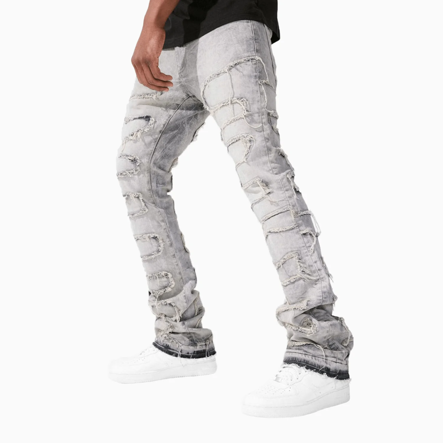 Men's Martin Stacked Python Skinny Denim Pant - Image 5