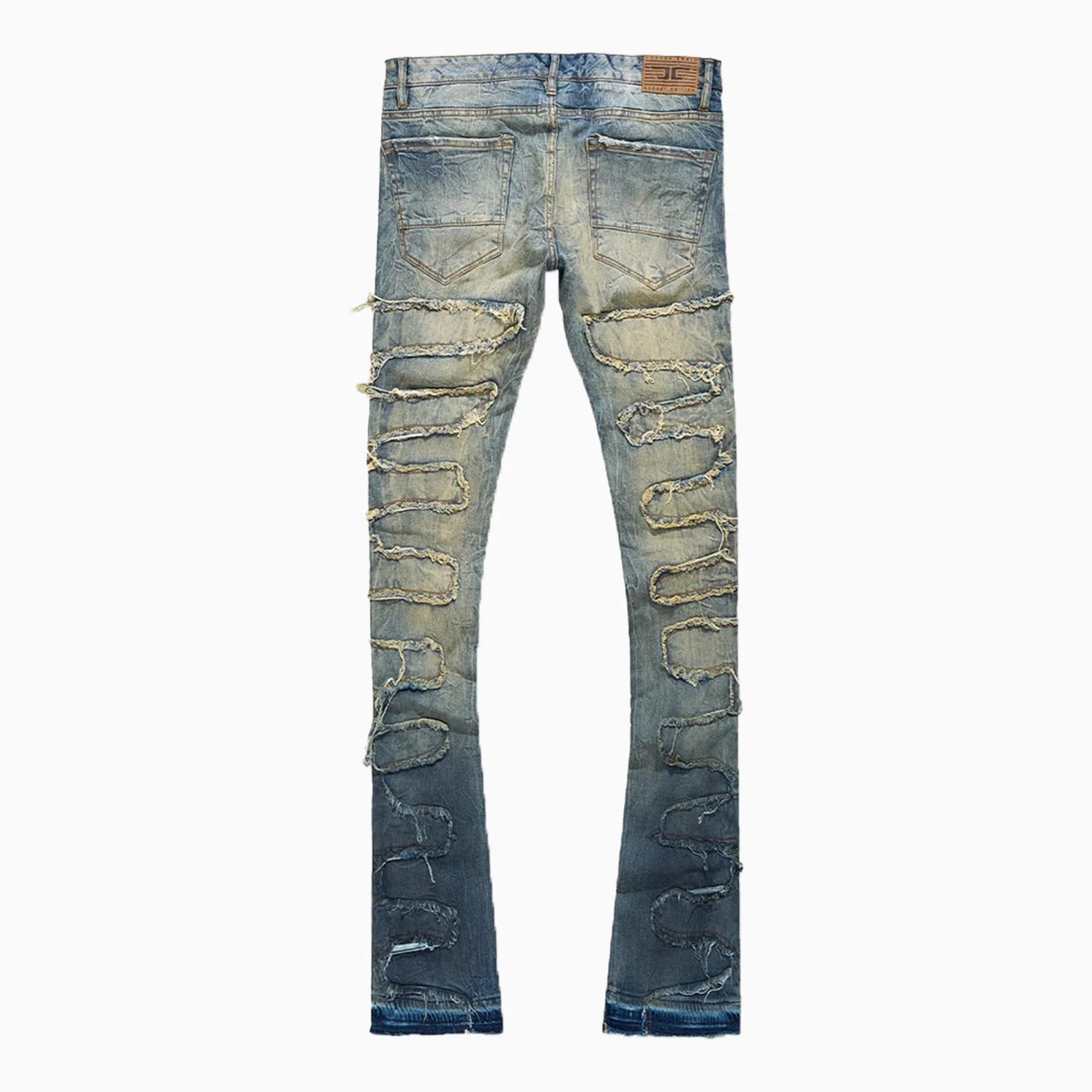 Men's Martin Stacked Python Skinny Denim Pant - Image 4