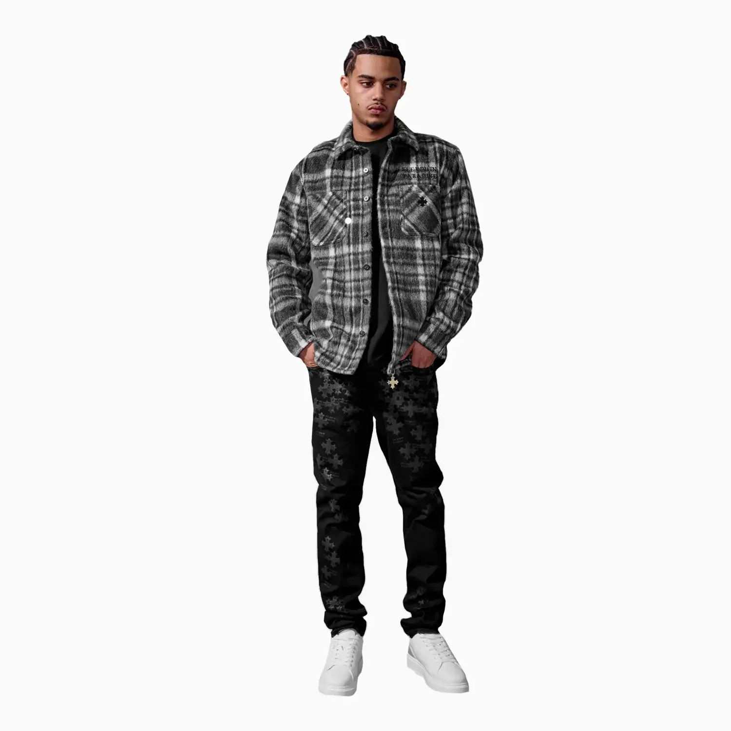 Men's Paradise Flannel Shacket Shirt - Image 3