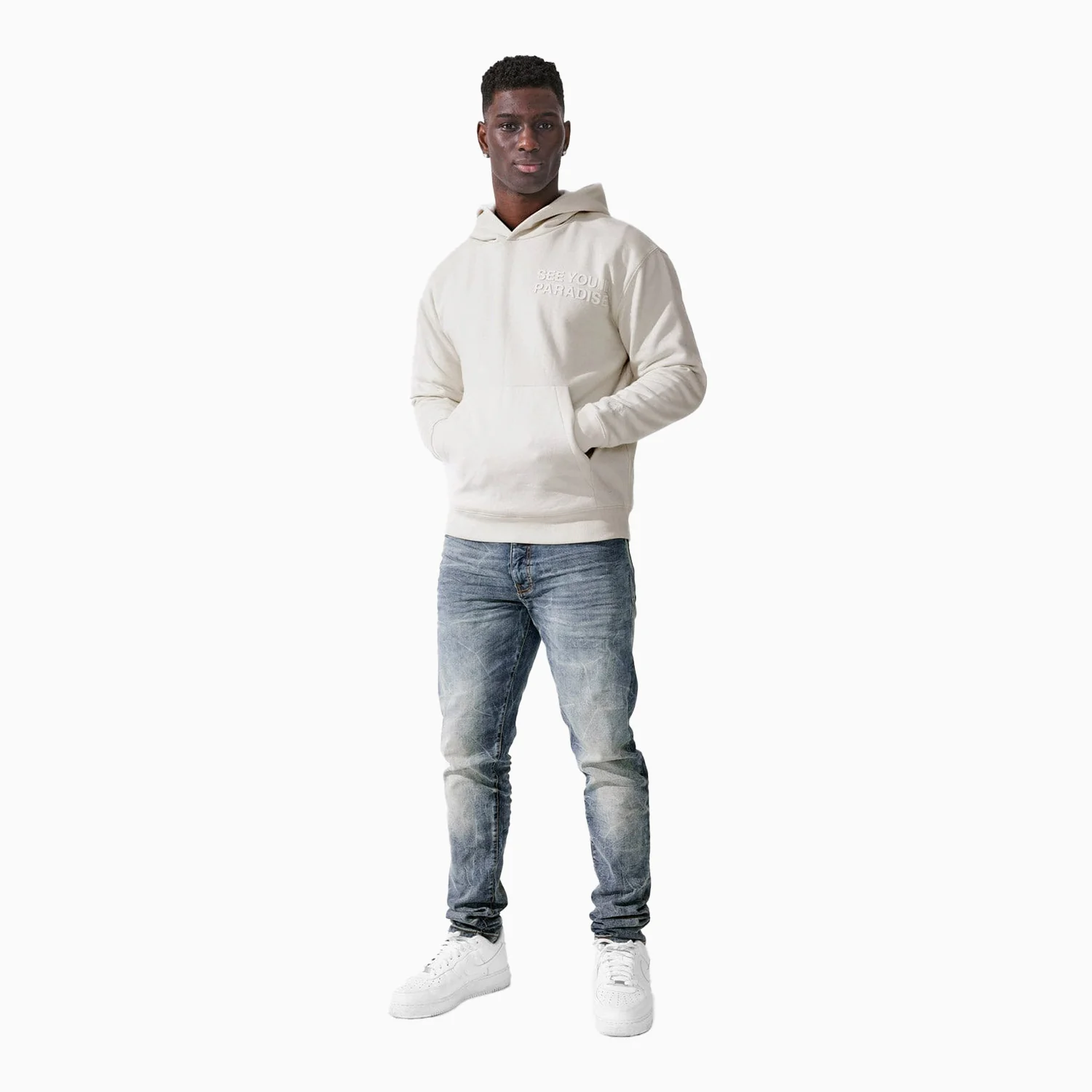 Men's Paradise Tonal Pull Over Hoodie - Image 3