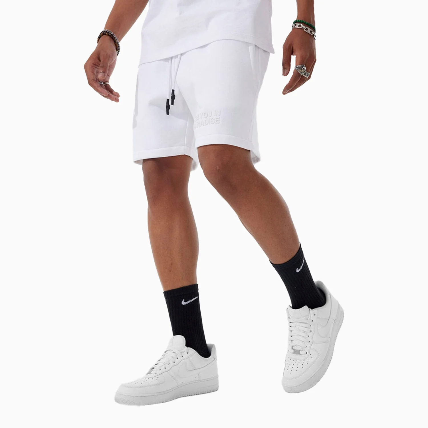 Men's Paradise Tonal T Shirt And Shorts Outfit - Image 3