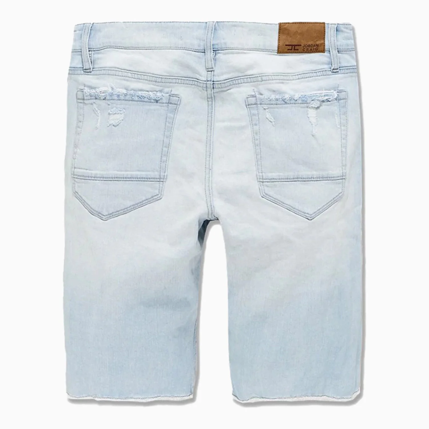 Men's Shredded Jean Shorts - Image 2