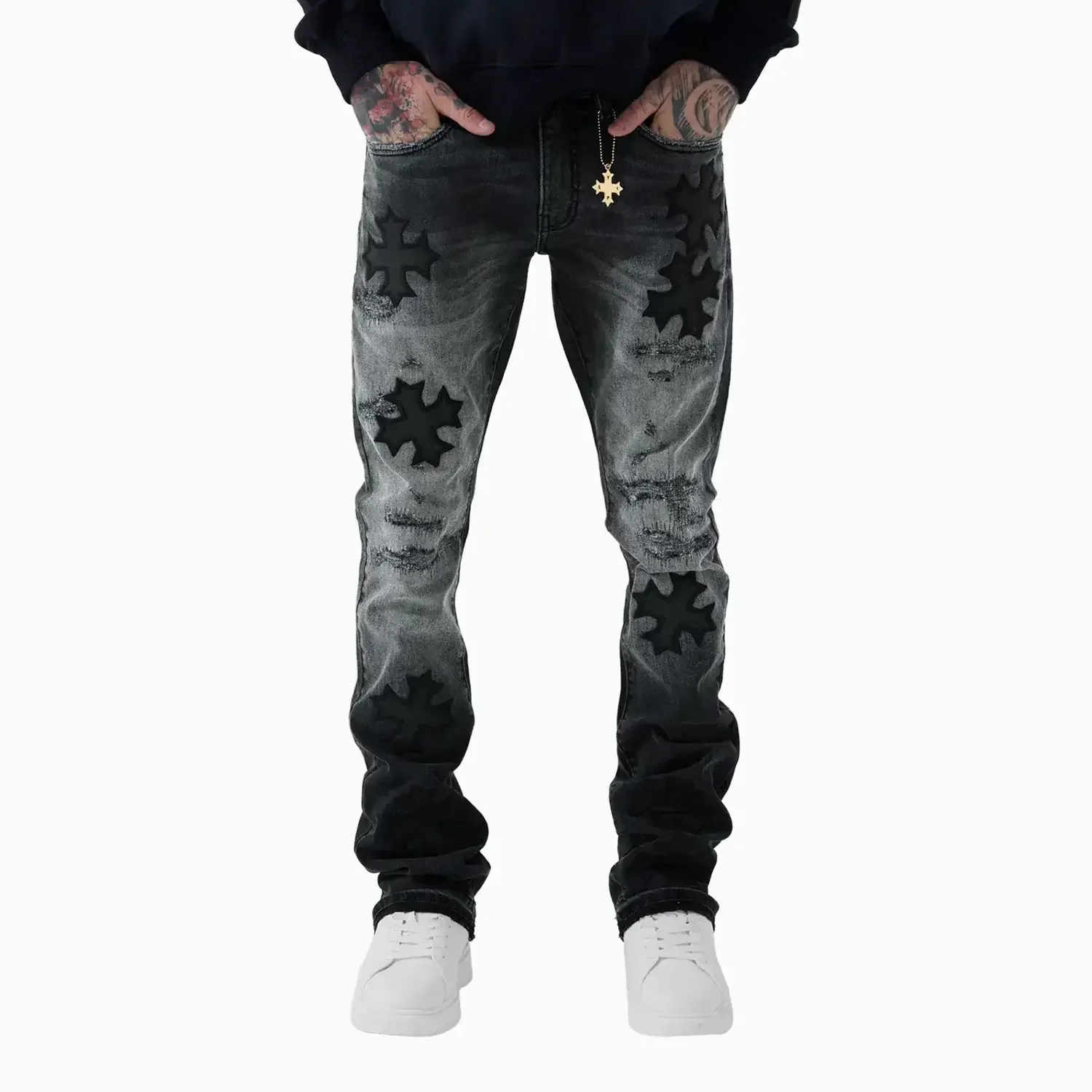 Men's Super Skinny Stacked Eden Denim Pant