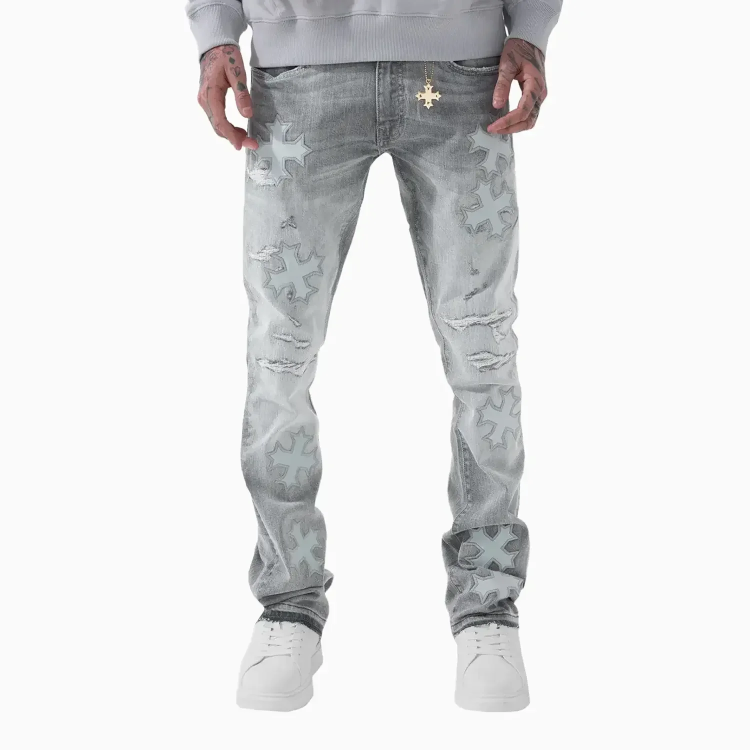 Men's Super Skinny Stacked Eden Denim Pant