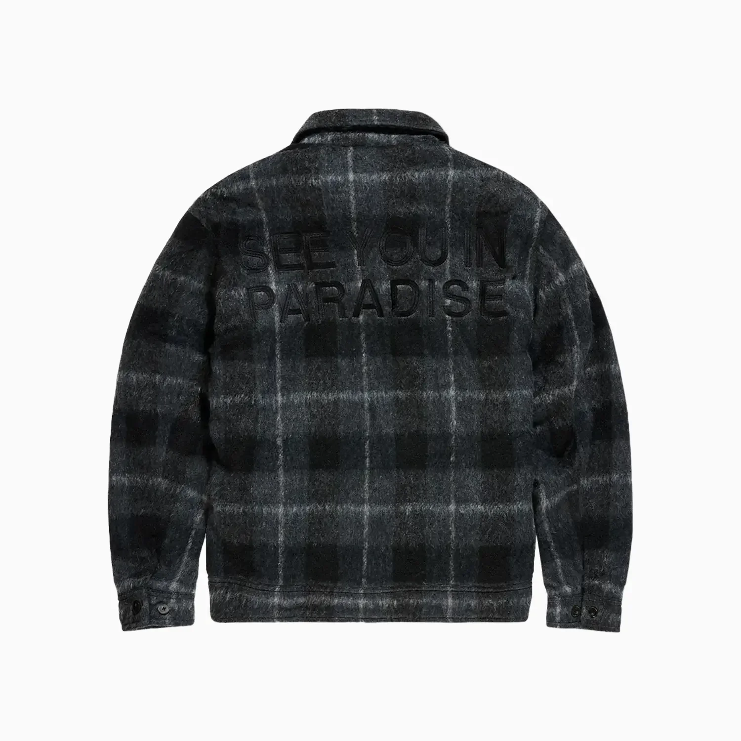 Men's SYIP Flannel Over Shirt With Hood - Image 4