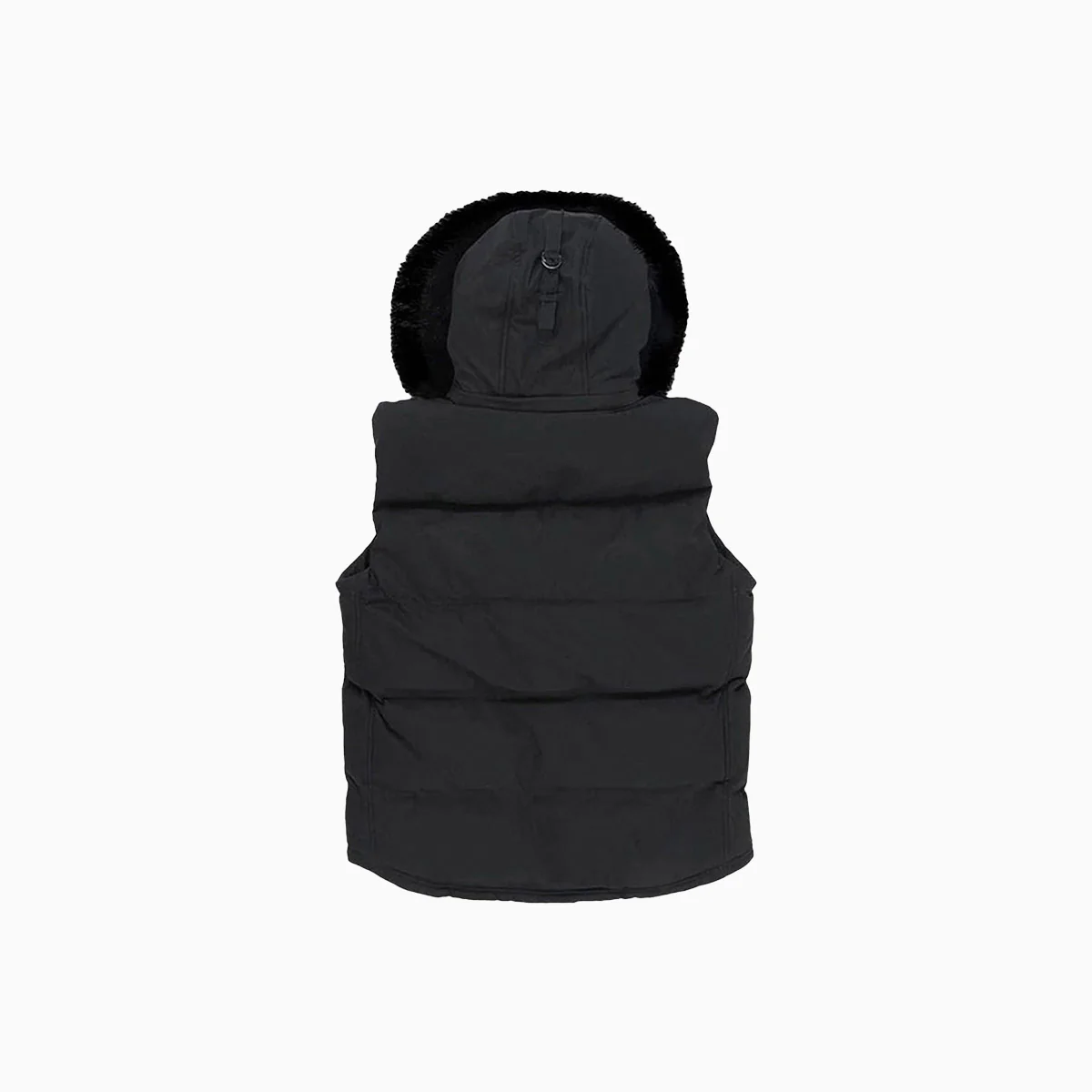 Men's Yukon Fur Lined Hooded Puffer Vest - Image 4